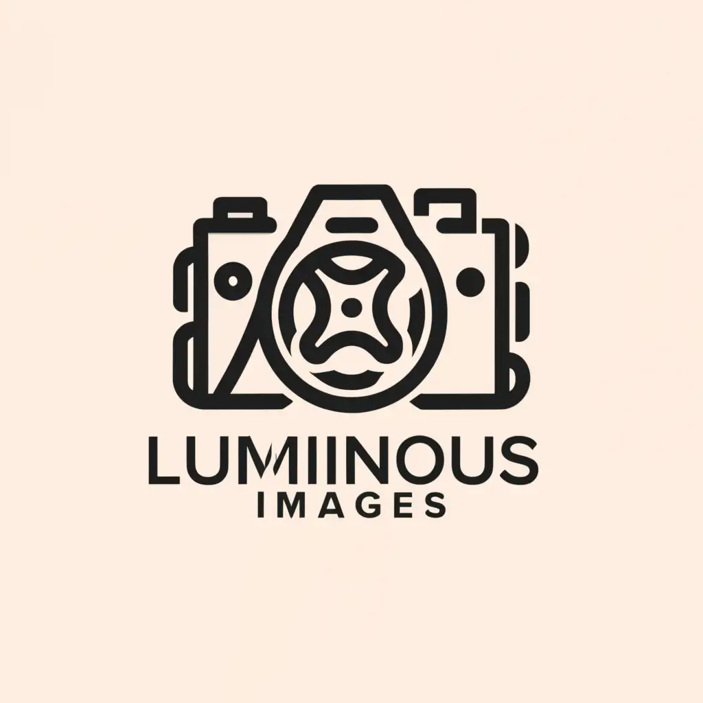 a logo design,with the text "Luminous Images", main symbol:photography,Minimalistic,clear background