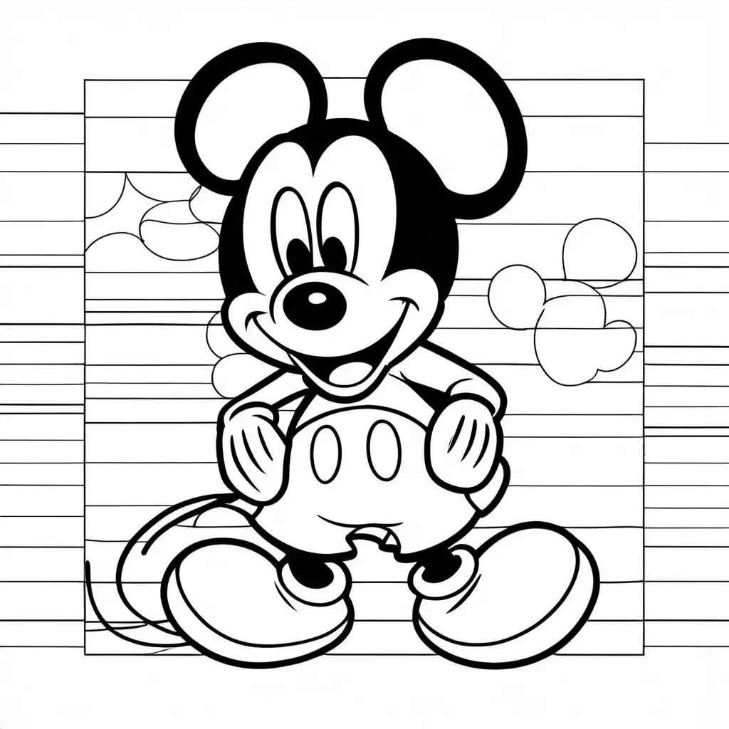 Mickey-Mouse-Coloring-Page-for-Kids-Simple-Black-and-White-Line-Art-on-White-Background