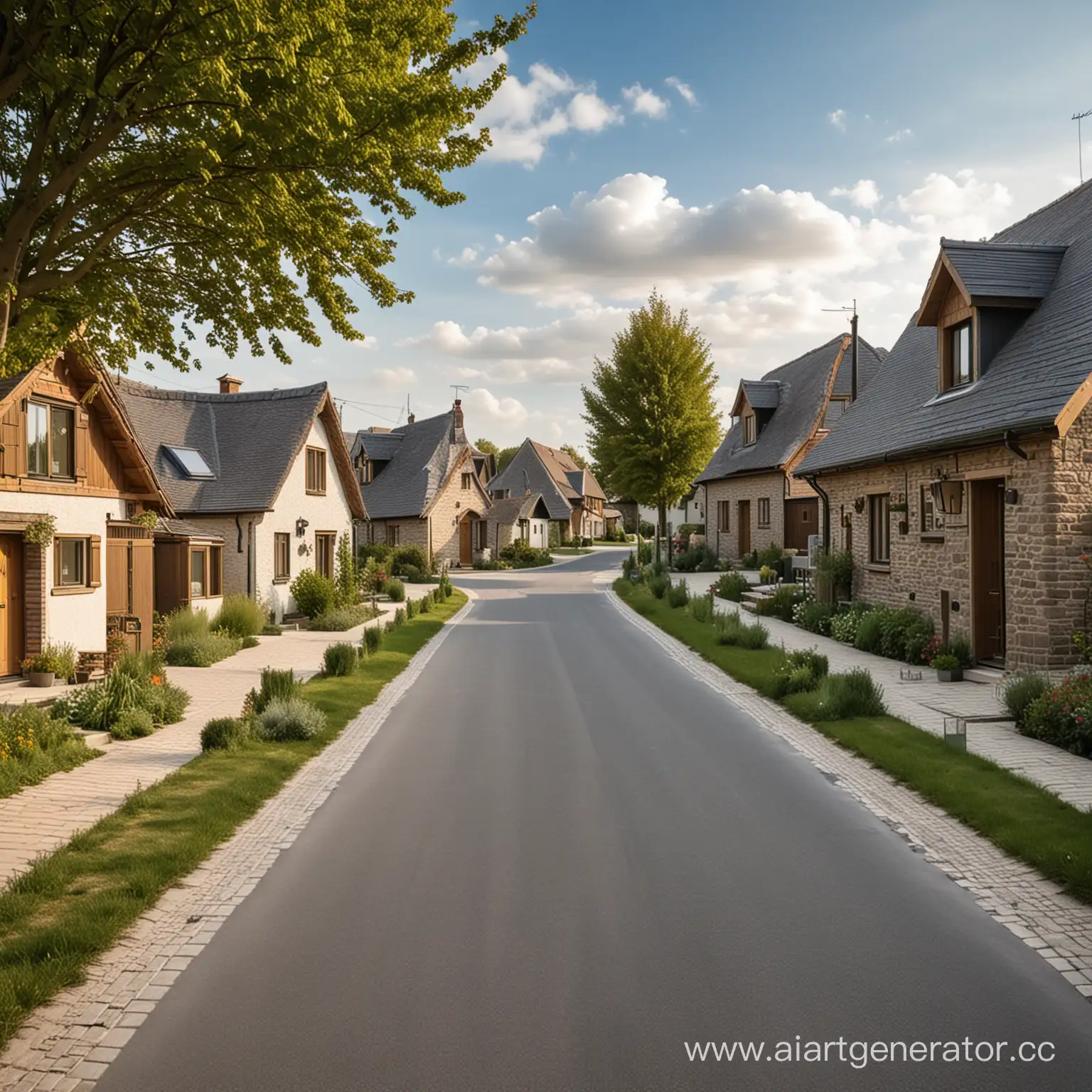 Scenic-Roads-in-a-Modern-Cottage-Village