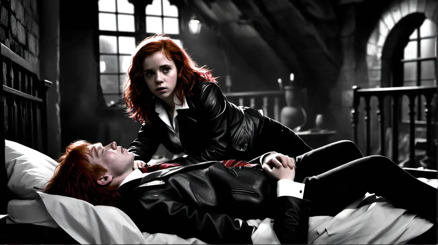 Nocturnal Encounter Hermione Granger and Ron Weasley in Sin City Style