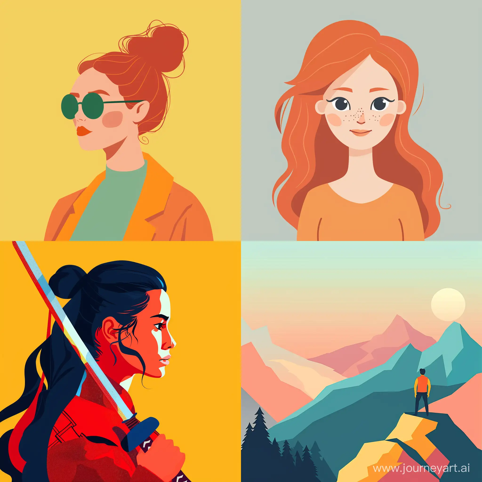 Brave-Warrior-in-Flat-Style-Illustration