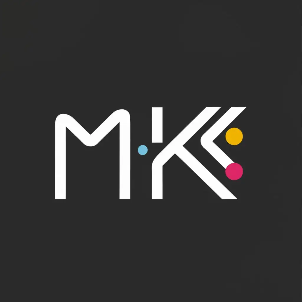 logo, graphics production, with the text "Miki", typography