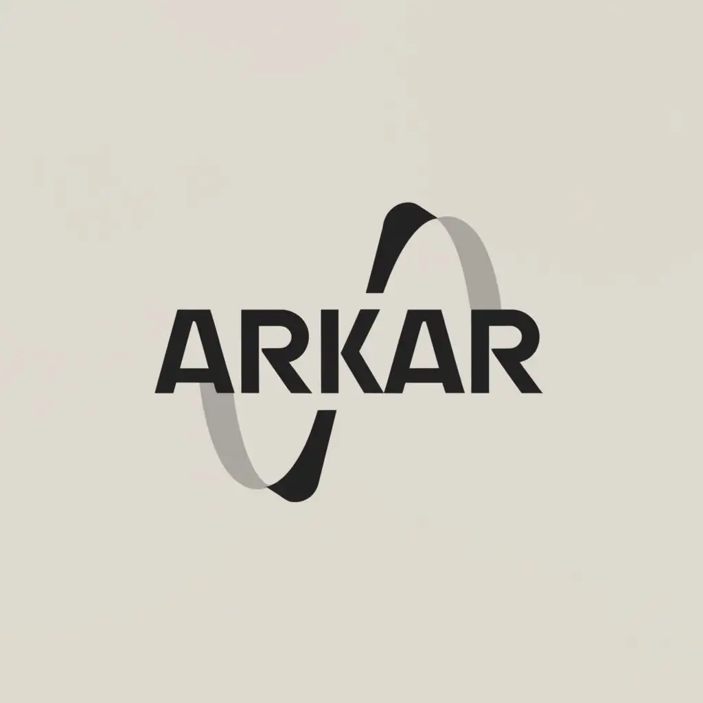 a logo design,with the text "ARKAR", main symbol:slinder,Moderate,clear background