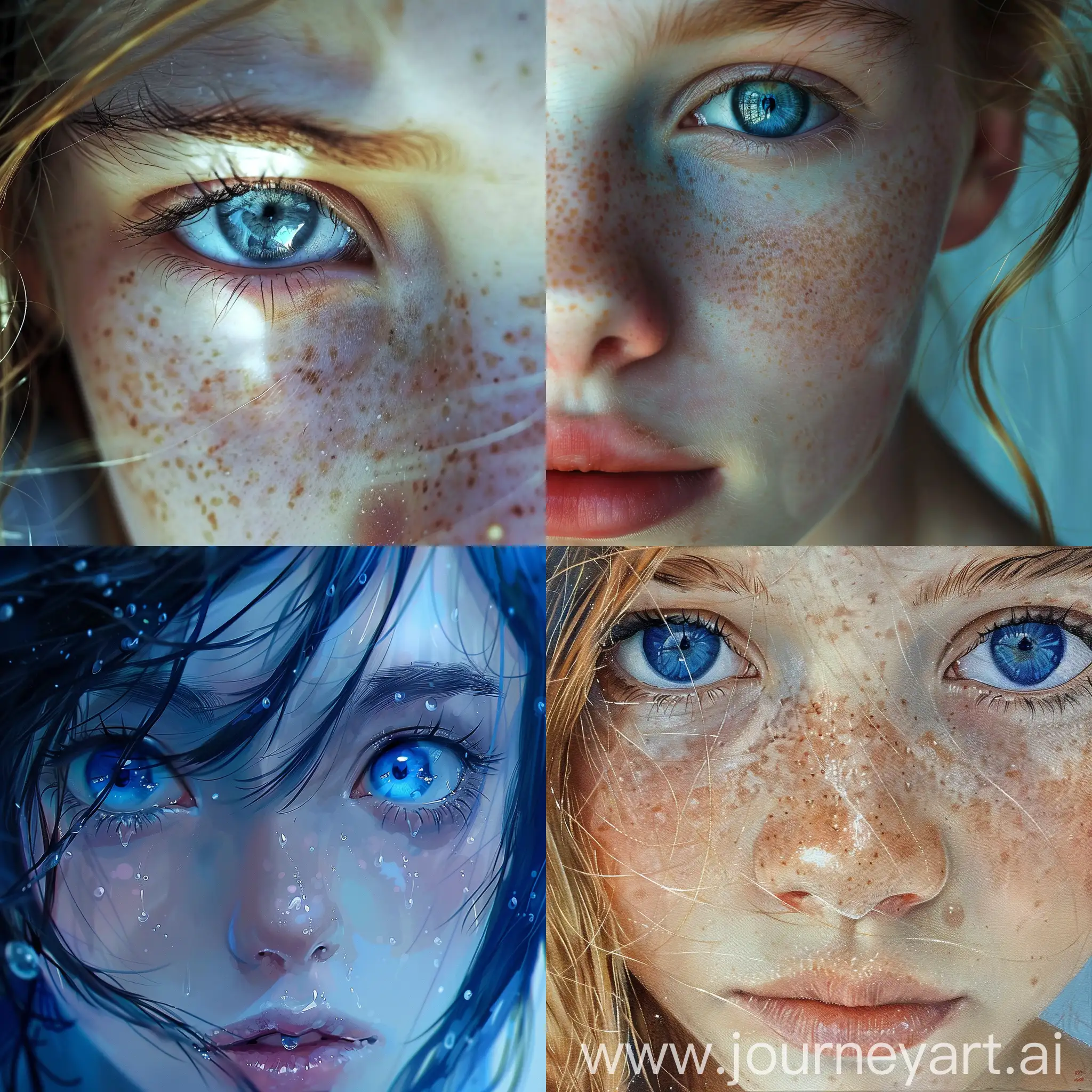 Girl blue eyes 