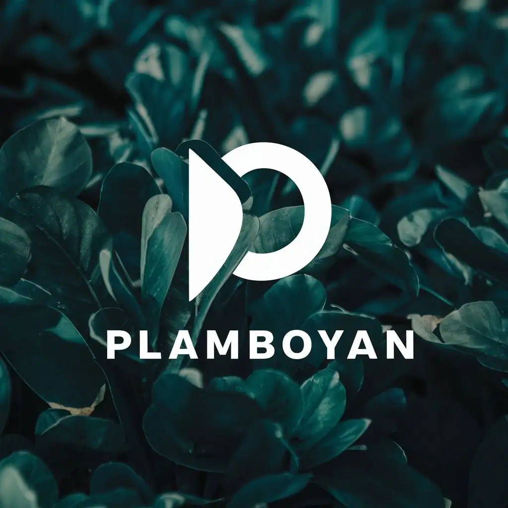 logo, P, with the text "plamboyan", typography, be used in Retail industry