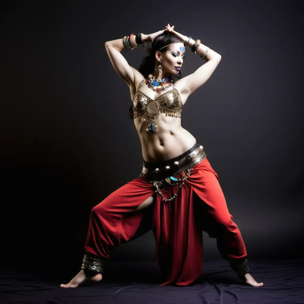 Dynamic Tribal Fusion Belly Dancer Performance