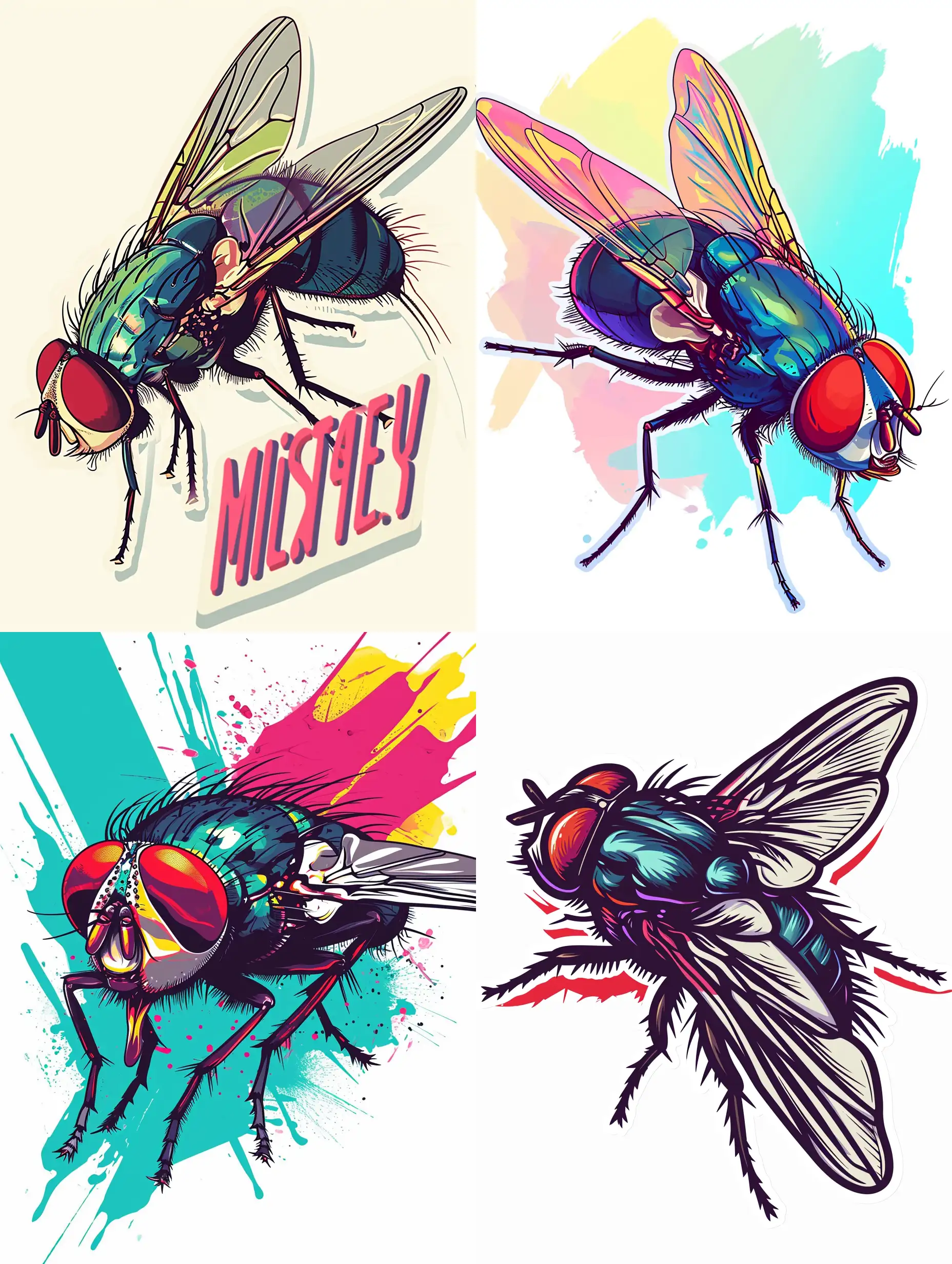 Happy-Mutant-Fly-Sticker-in-Bright-Anime-Style