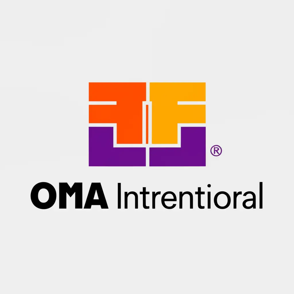 a logo design,with the text "the company does transportation, logistics, supply chain and storag.  the name of the company is called OMA INTERNATIONAL, make different logos", main symbol:fedex dhl,Minimalistic,clear background