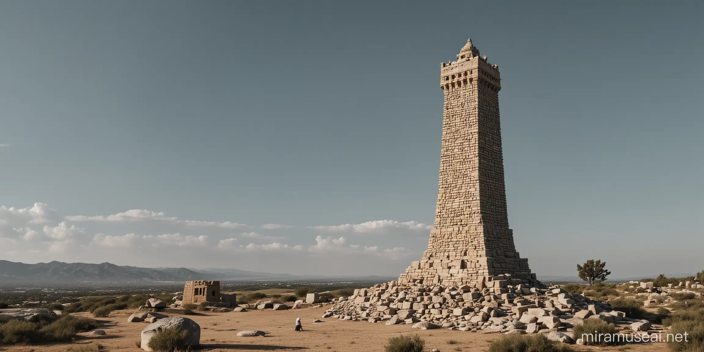 Create a Monument inspired by phrase "Tower of Wisdom"
