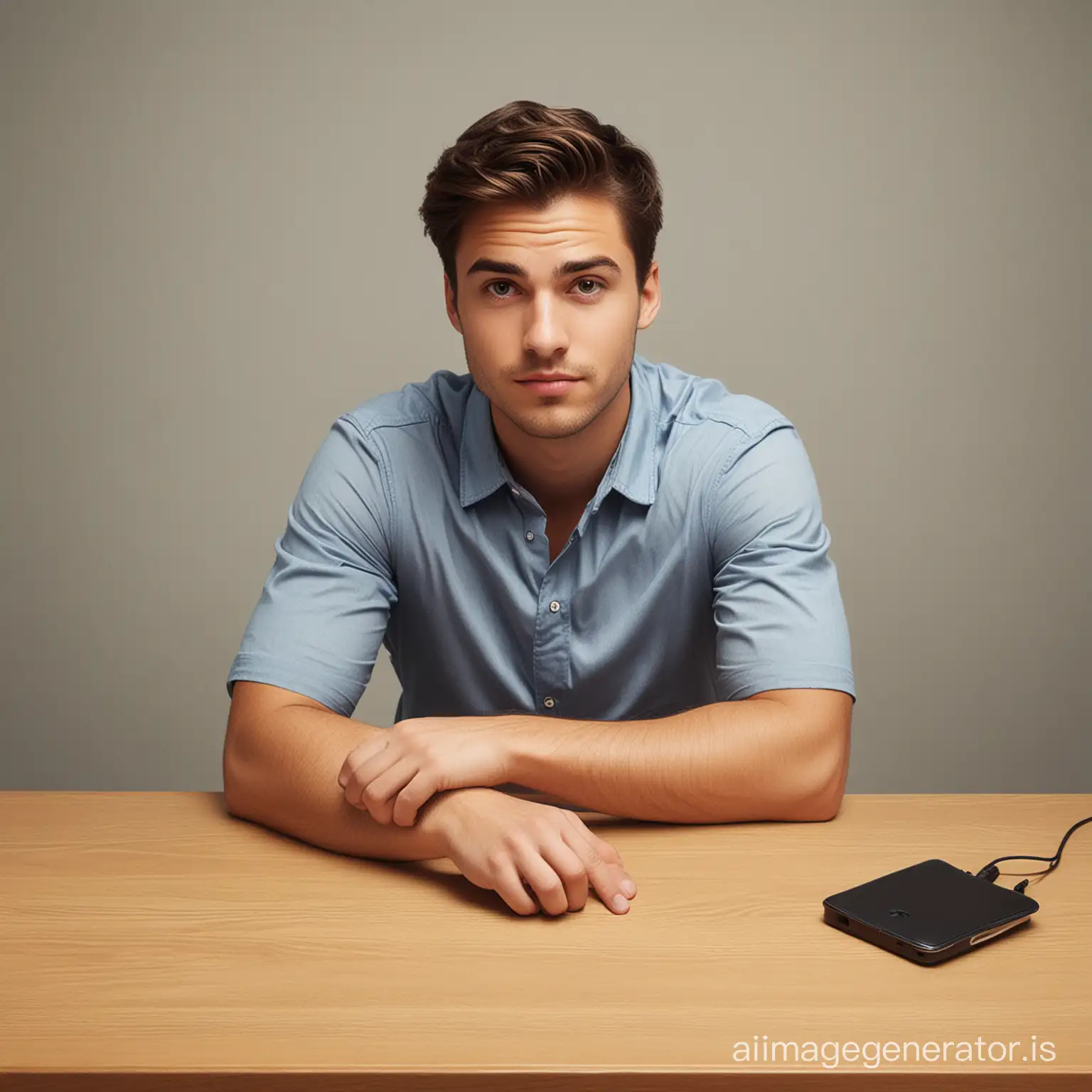 Focused-Man-Working-at-Desk-with-Computer