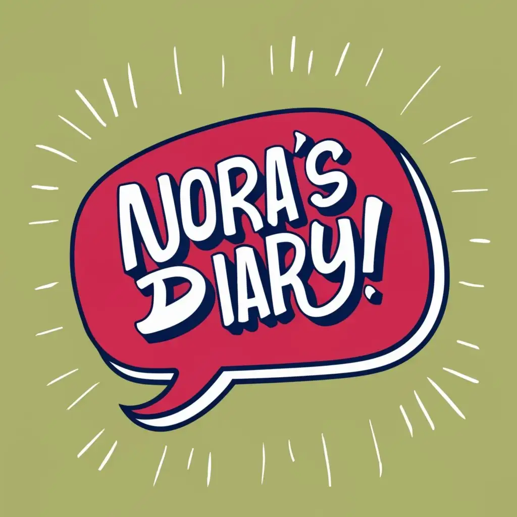 logo, Brighten the Corner Where You Are !, with the text "Nora's Diary", typography, be used in Education industry