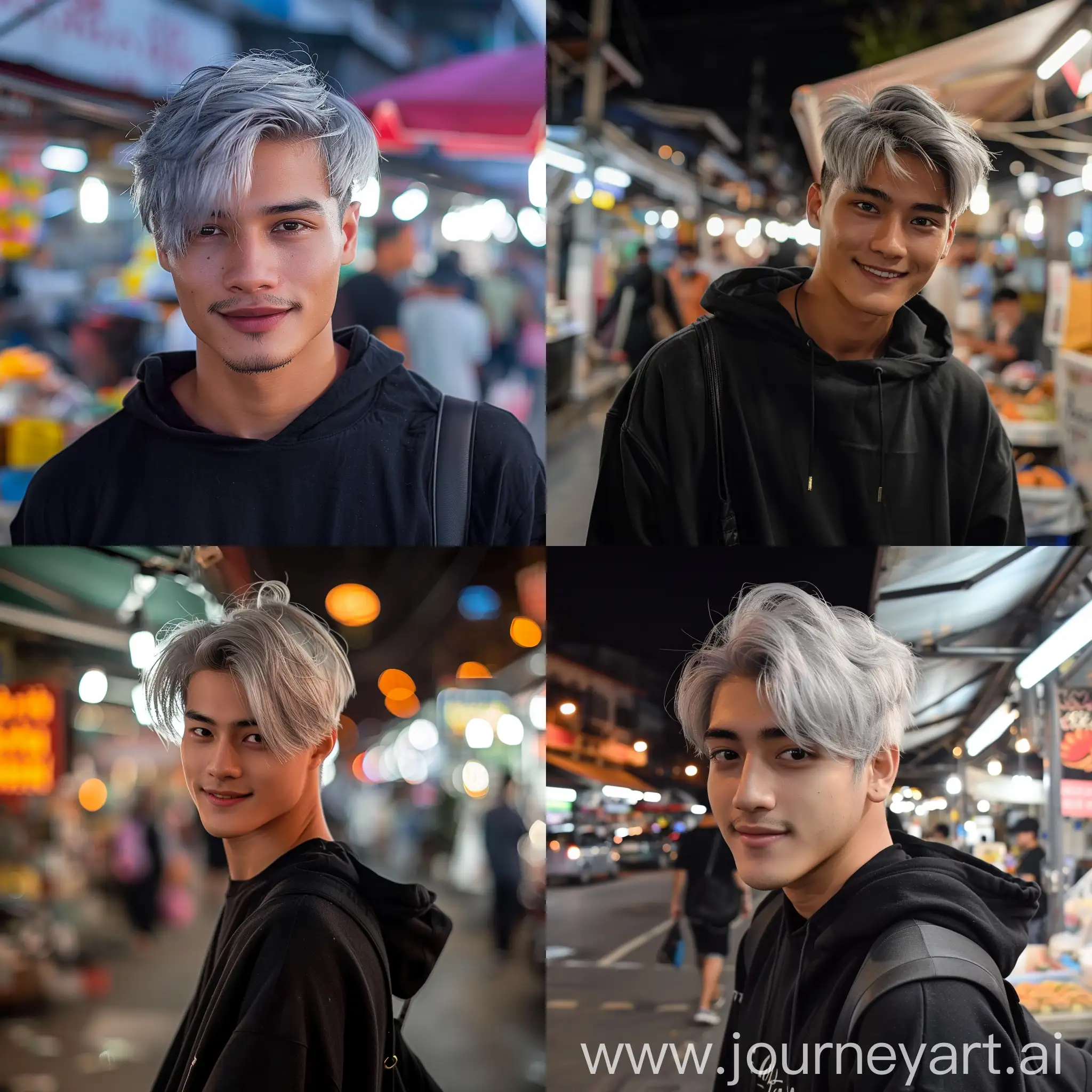 Handsome-30YearOld-Man-in-Black-Hoodie-Smiling-at-Javanese-Night-Market