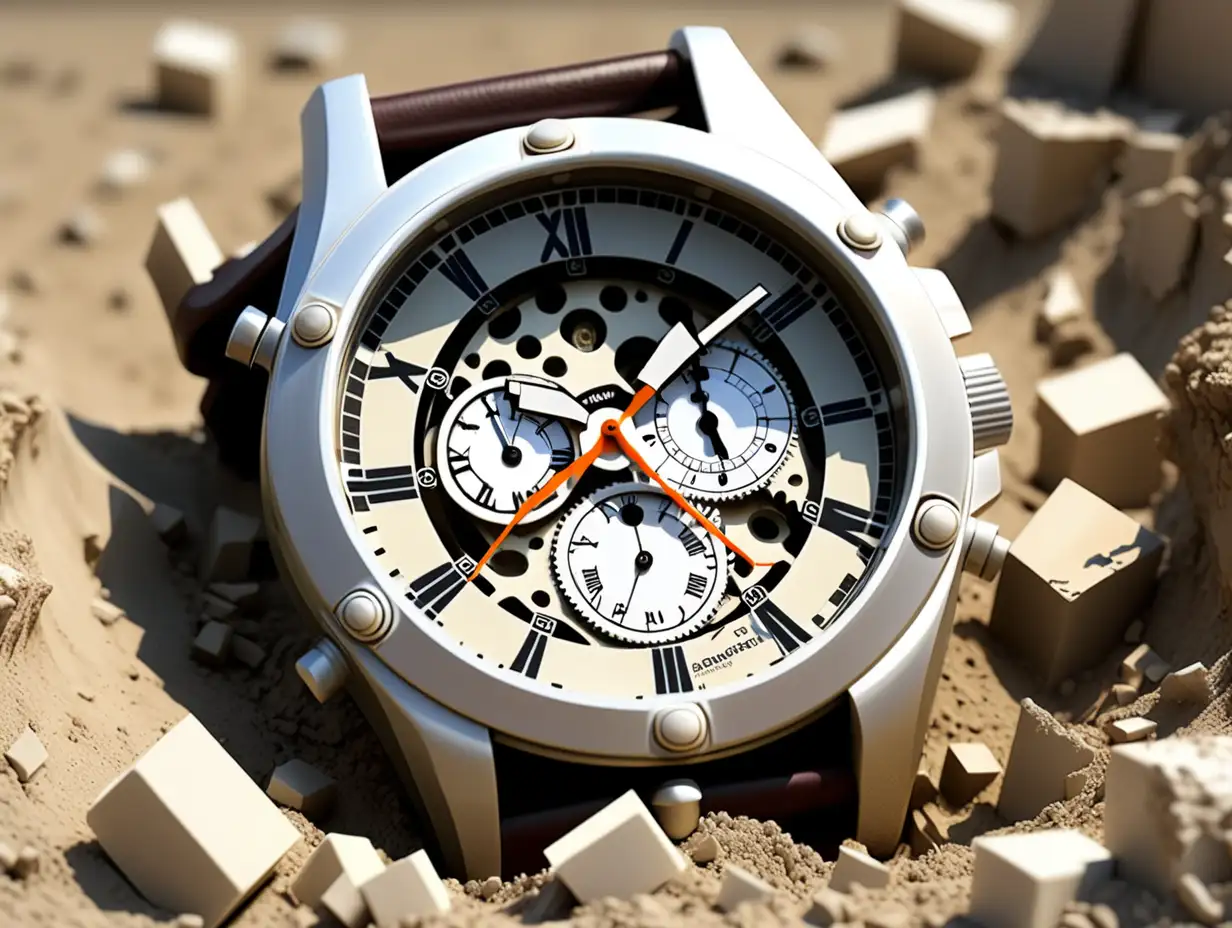 Emerging Timepiece Wrist Watch Rises Amidst Earthquake Rupture