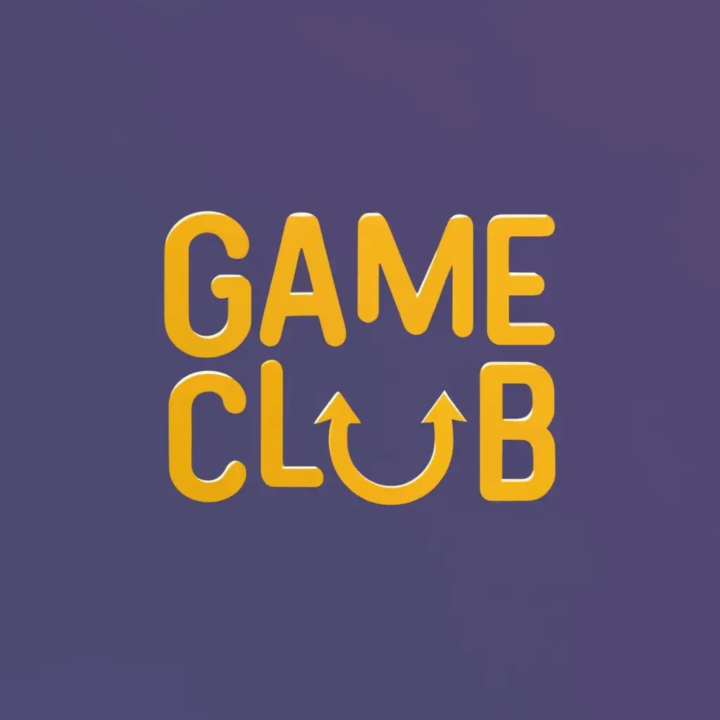 logo, Rishton Game Center, with the text "Game Club", typography, be used in Technology industry