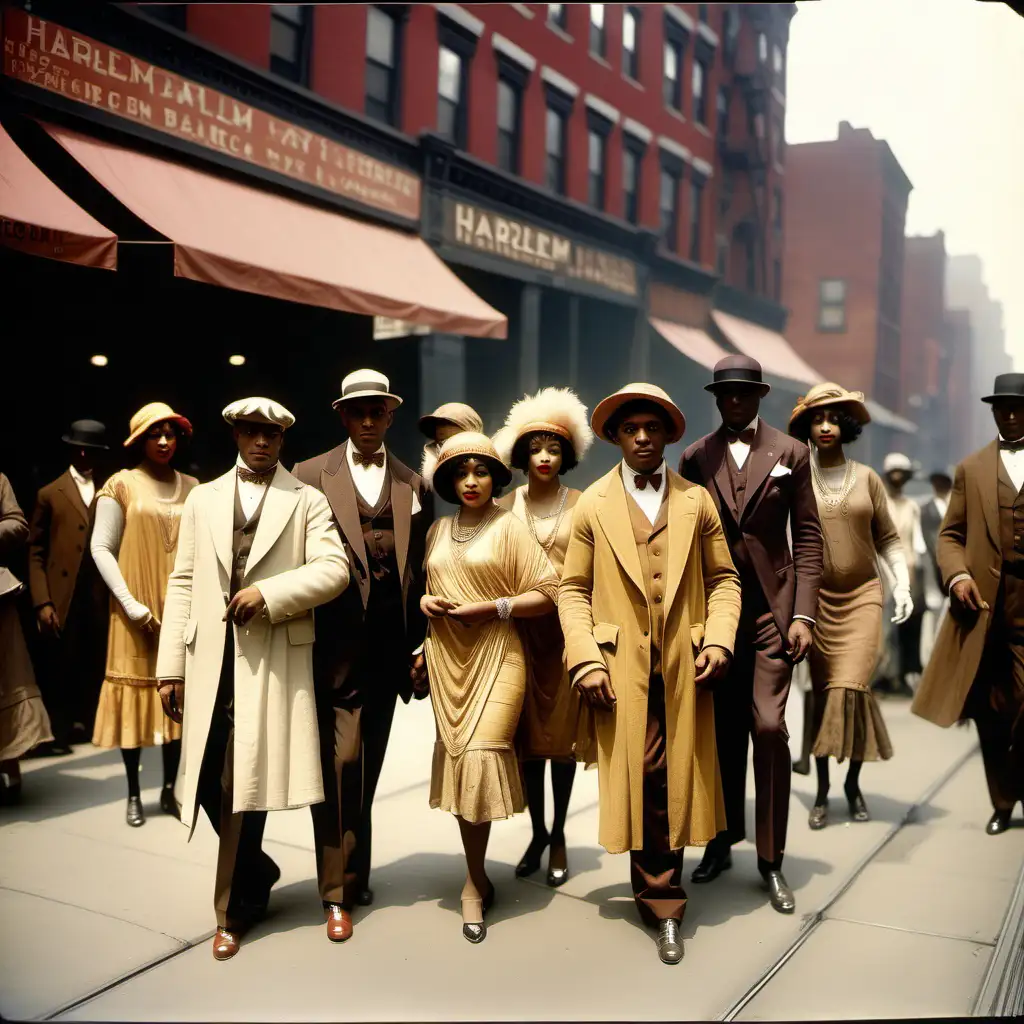 Vibrant Harlem Renaissance Scene in the 1920s