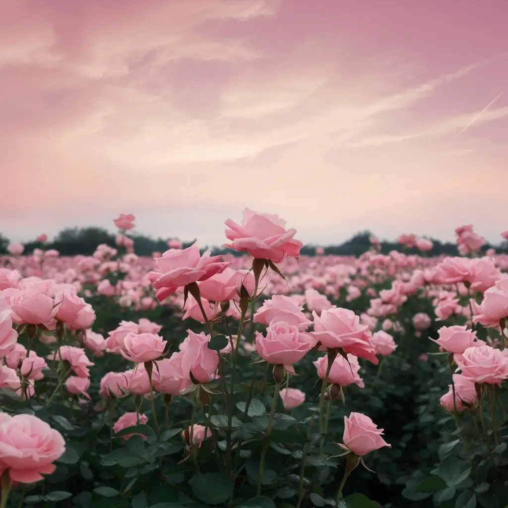 Lush-Pink-Rose-Garden-Blossoming-with-Abundance