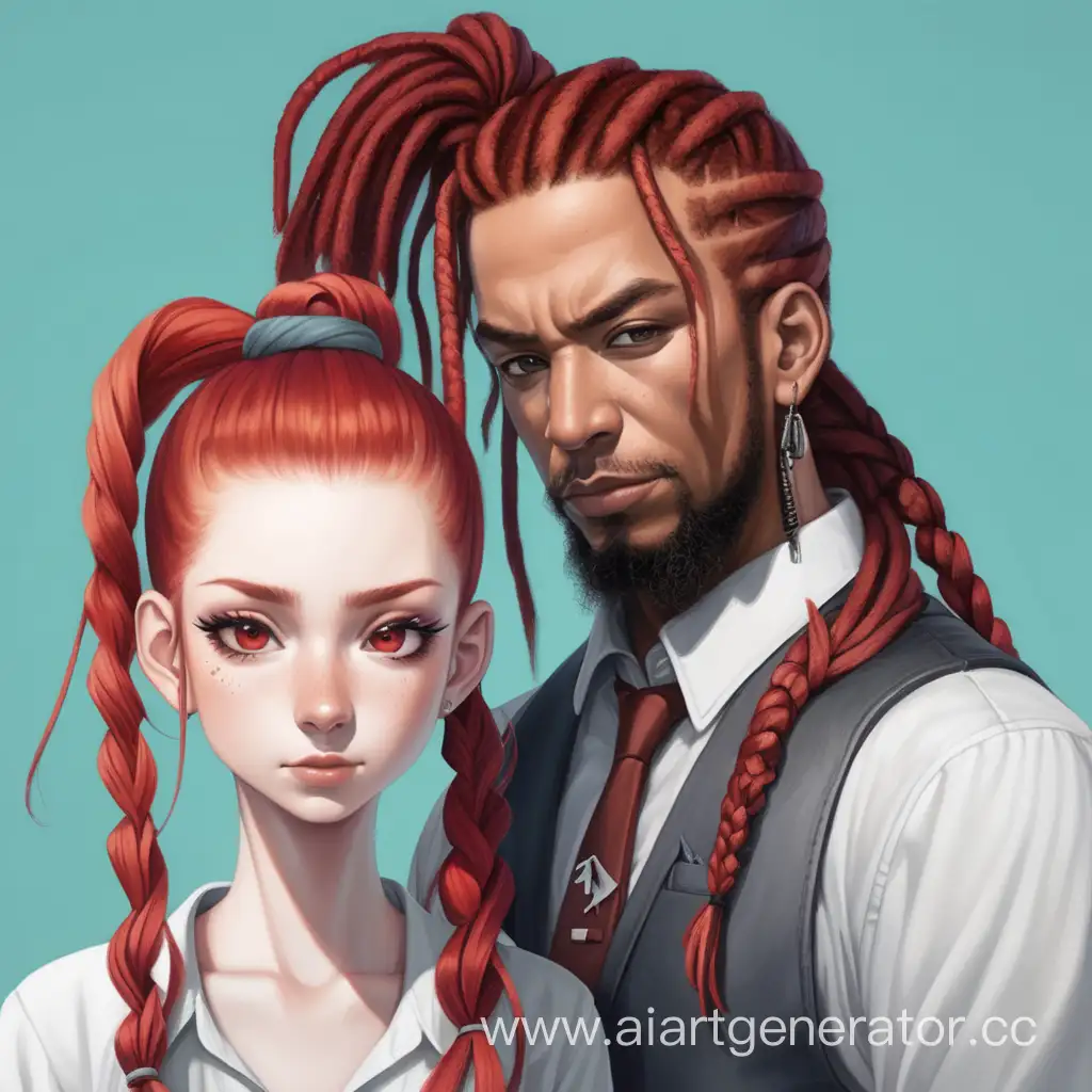 RedHaired-Girl-with-Ponytail-and-Man-with-Dreadlocks