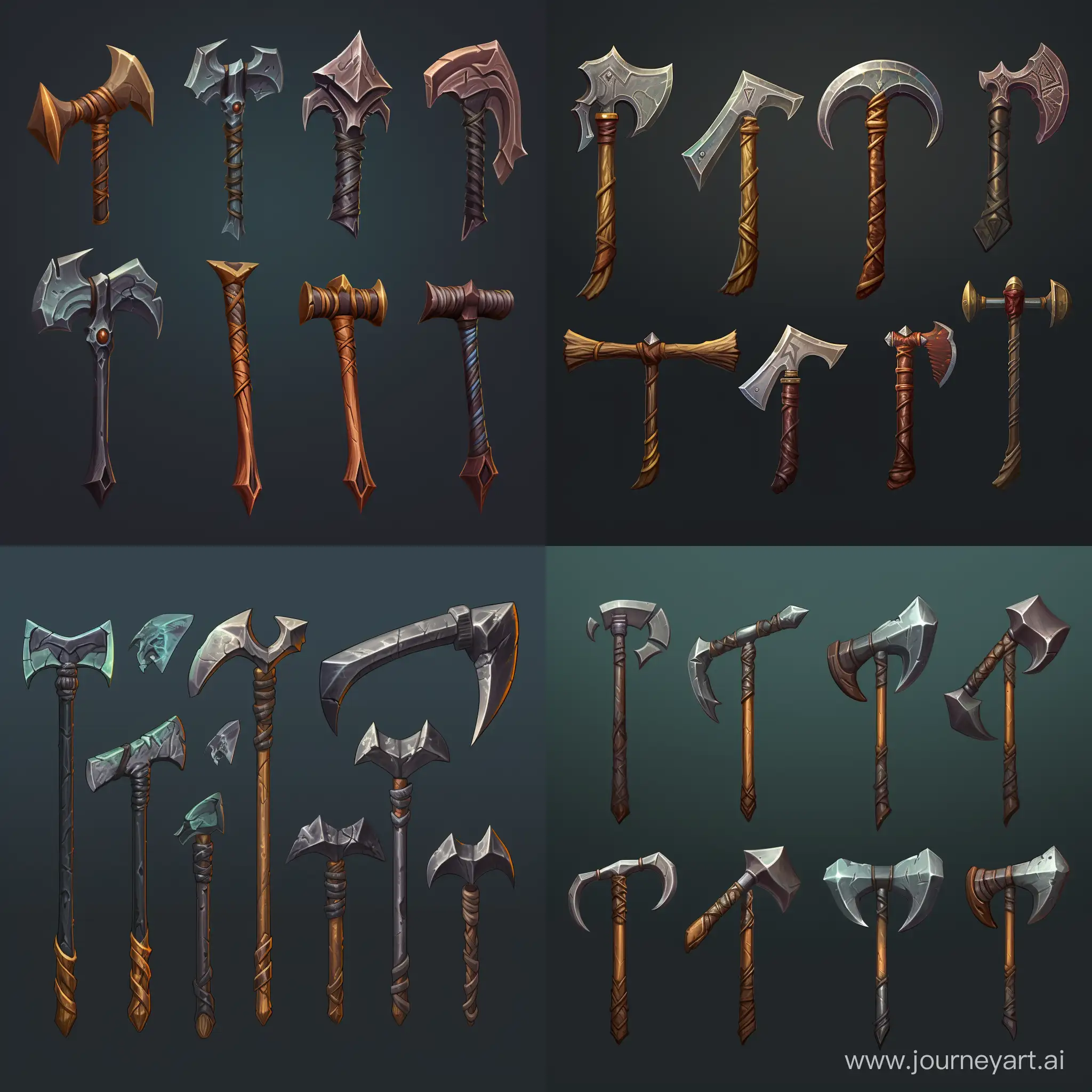 item spritesheet, Mithril tools pickaxe axe shovel 