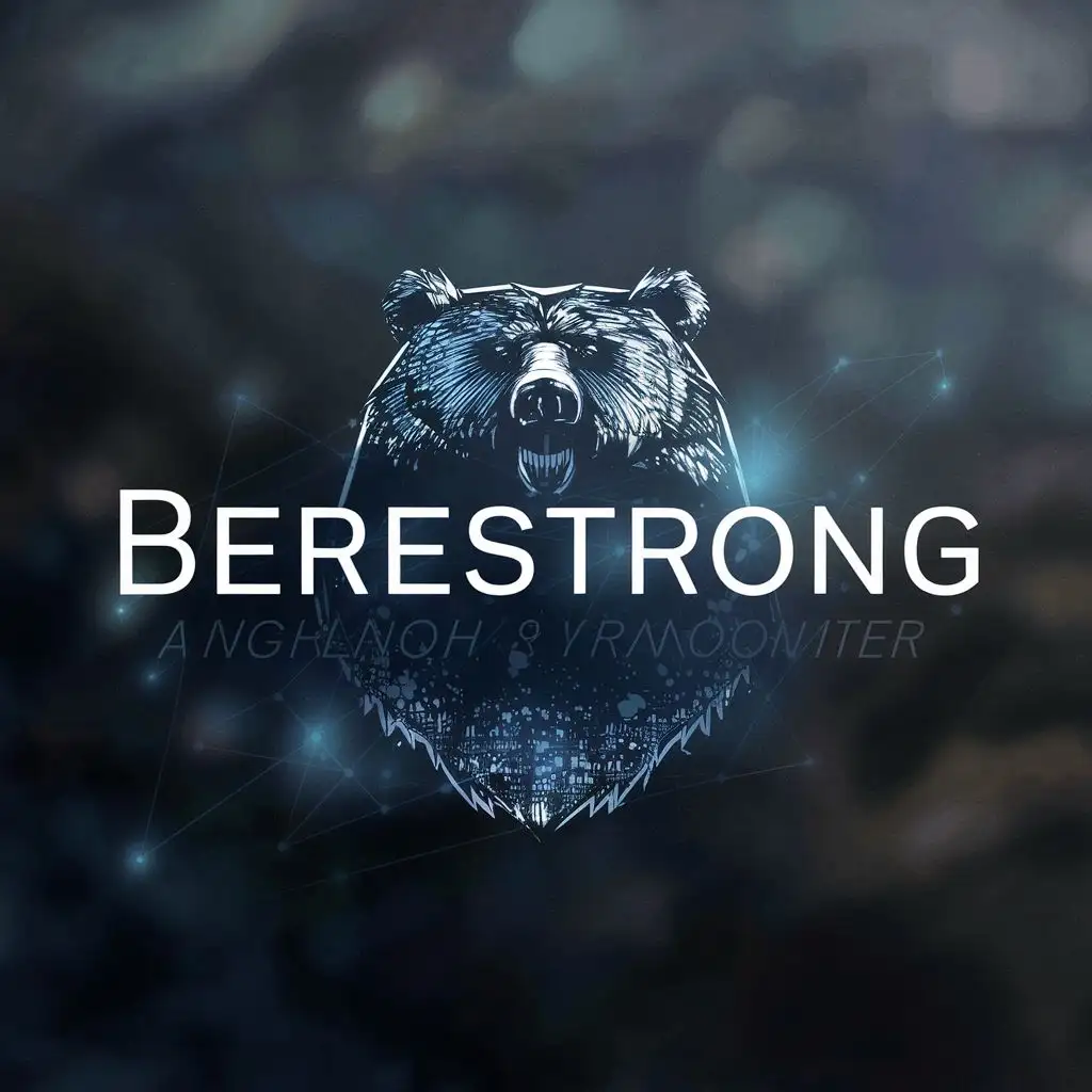 LOGO-Design-For-Berestrong-Bold-Bear-Symbol-with-Empowering-Typography-for-the-Technology-Industry