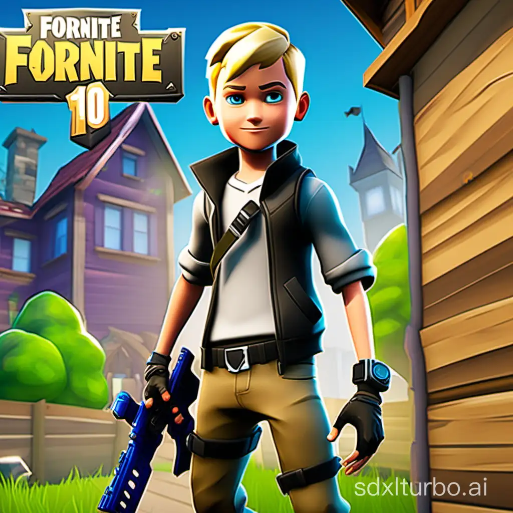 BlondeHaired-BlueEyed-10YearOld-Boy-Playing-Fortnite