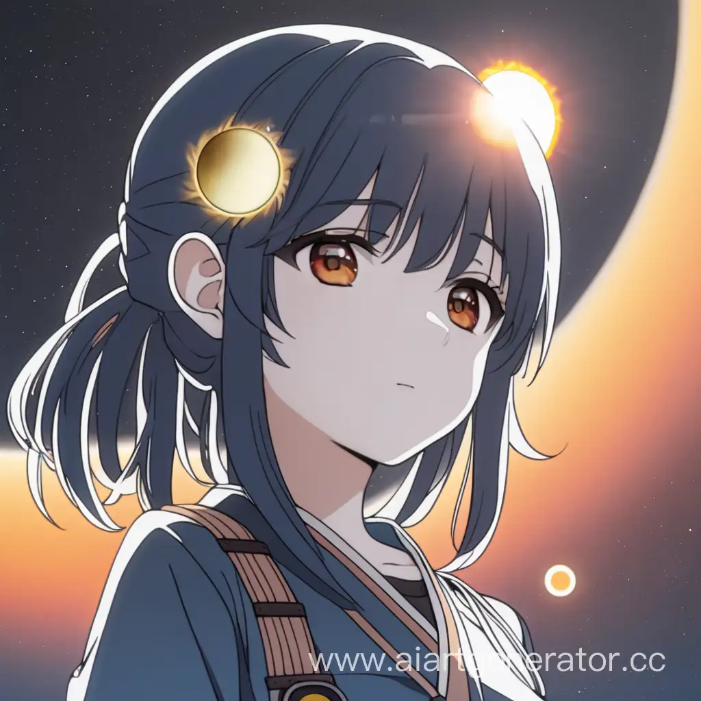 Anime-Style-Girl-Avatar-with-Solar-Eclipse-Background