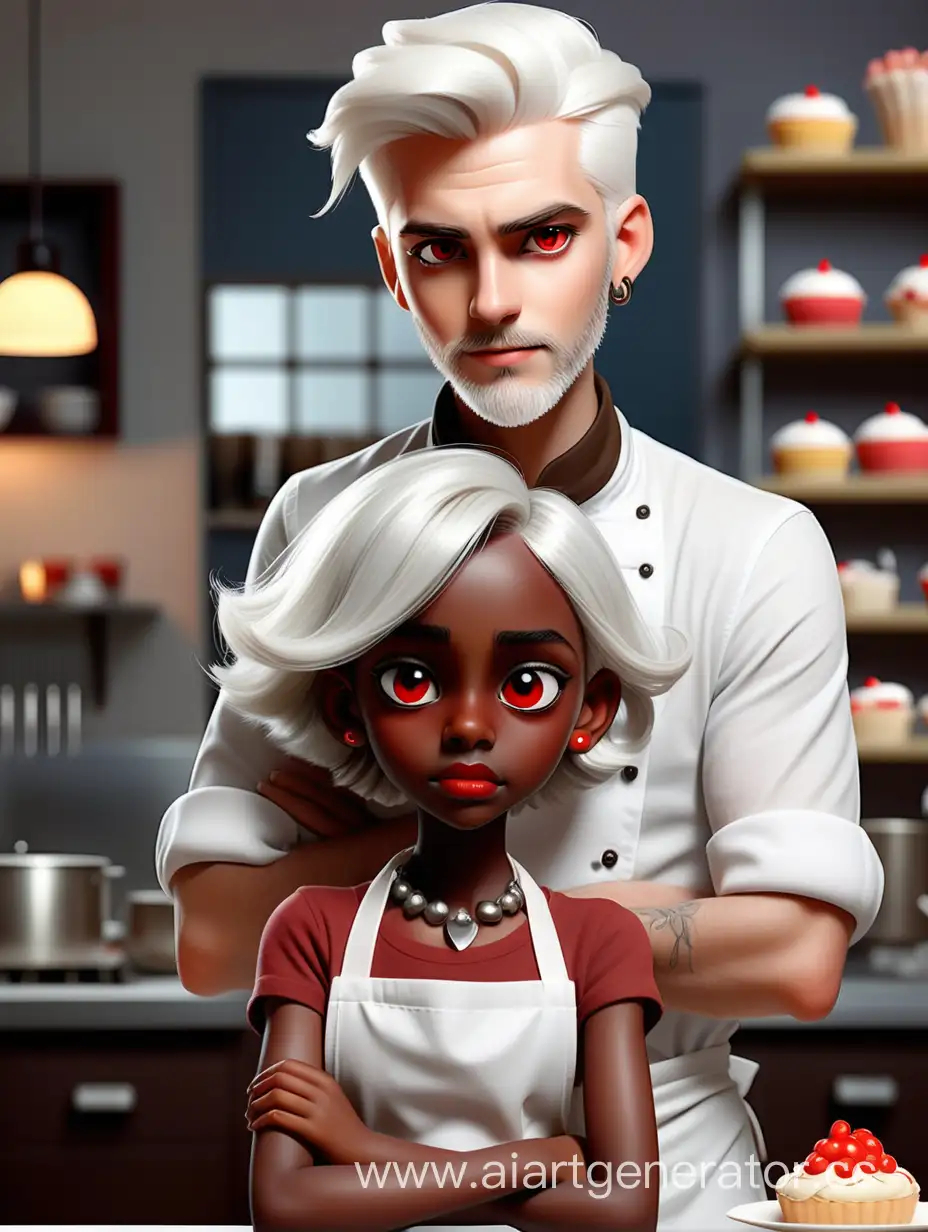 Elegant-Pastry-Chef-and-Adorable-Assistant-Creating-Culinary-Masterpieces