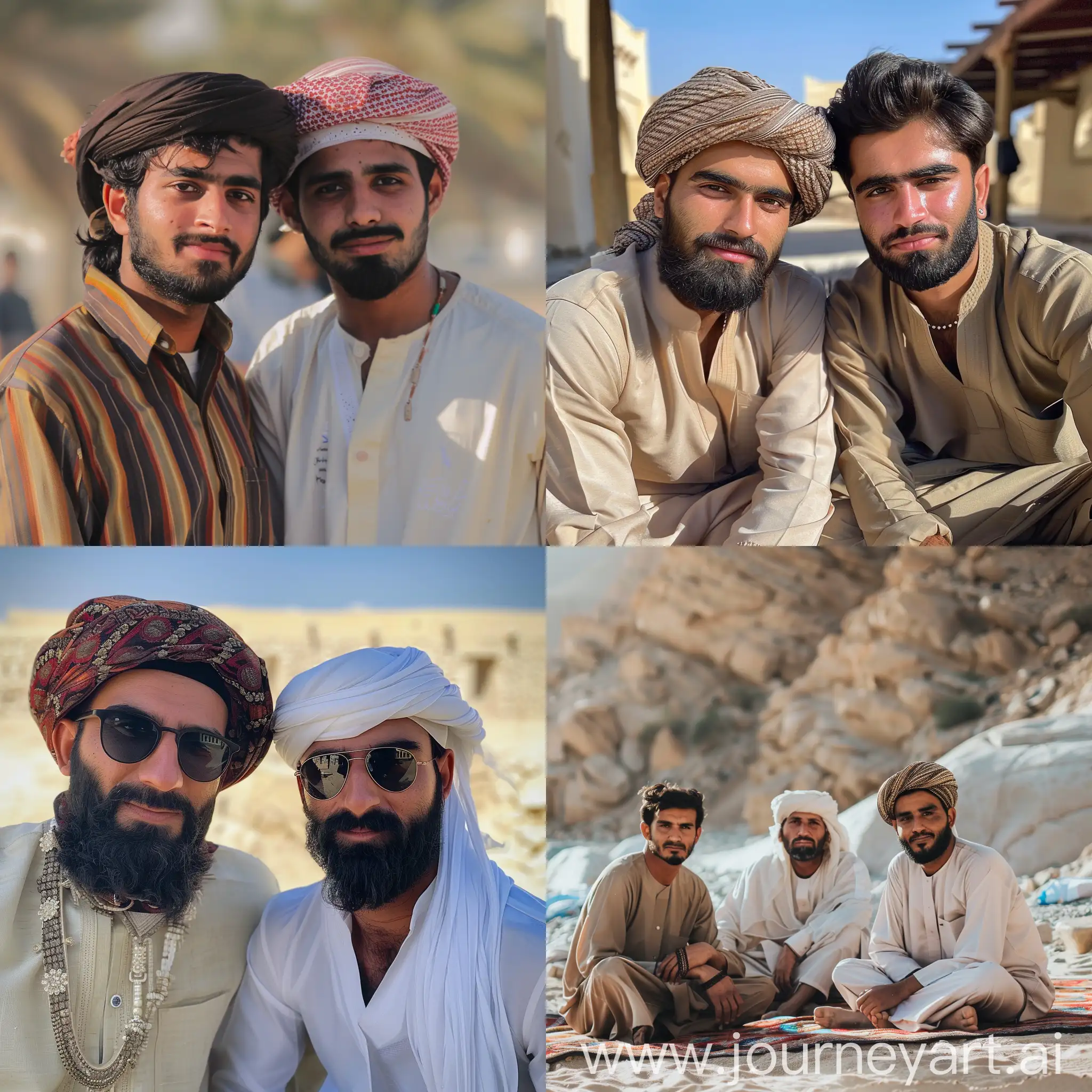 Balochi-Men-Gathering-in-Traditional-Attire-United-Arab-Emirates