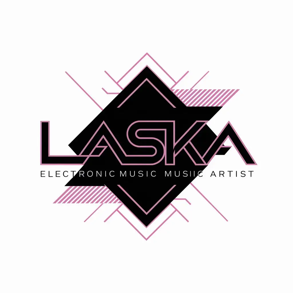 inscription "LasKa", signature style, electronic music artist logo