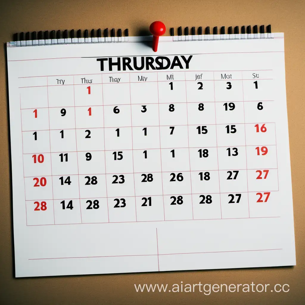 Organized-Week-Planning-Thursday-Calendar-Marked