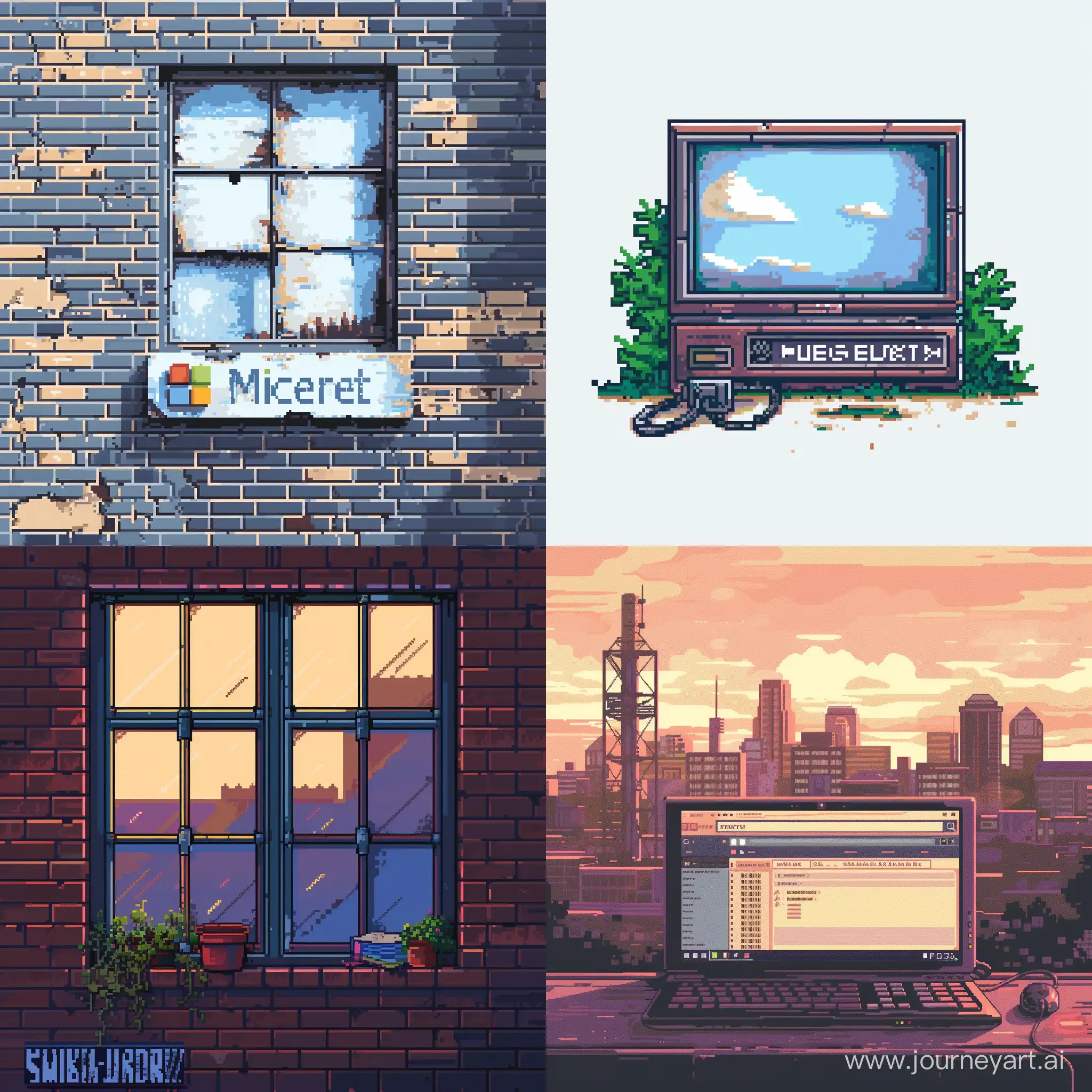 Pixel art windows explorer