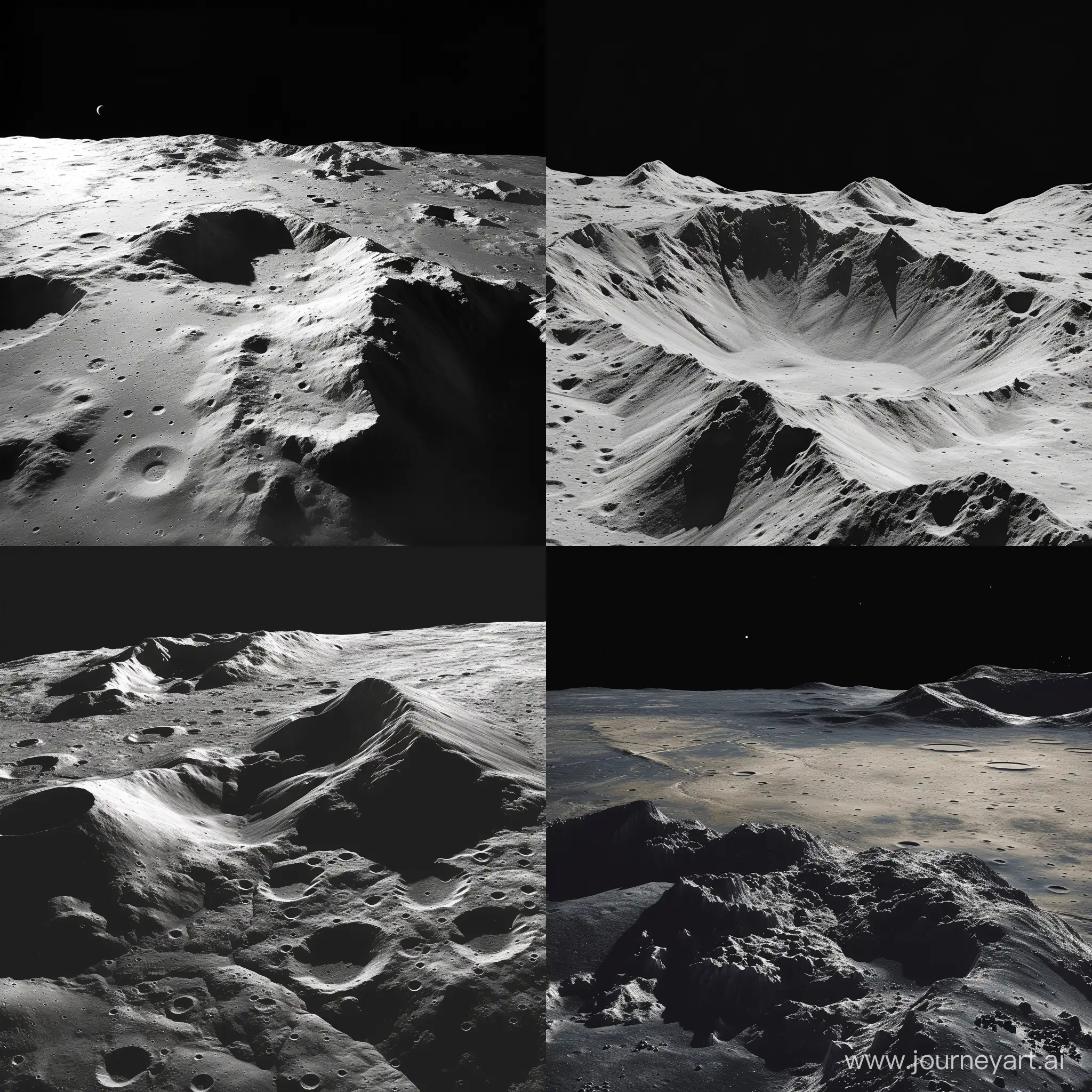 Aerial-Perspective-of-Lunar-Surface-Majestic-Mountains-and-Vast-Plains