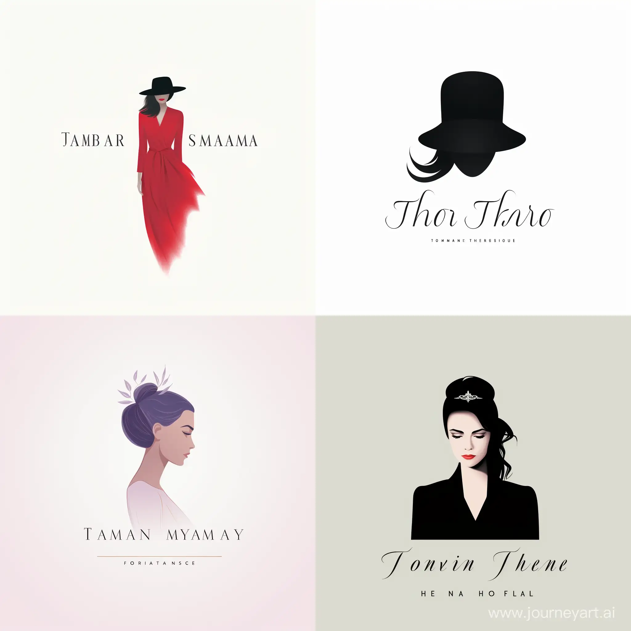 Create a minimal logo for me with the name of the woman of the day