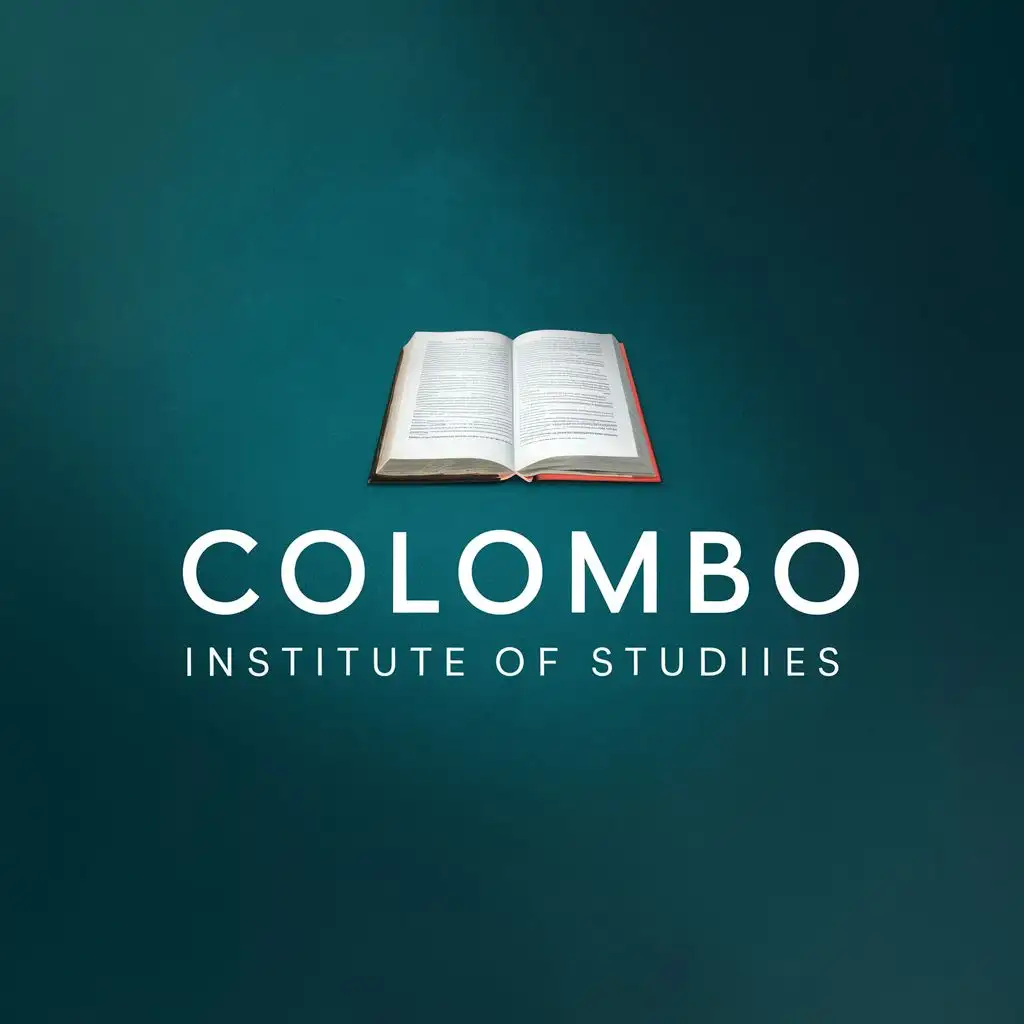 logo, Book, with the text "colombo institute of Studies", typography, be used in Education industry