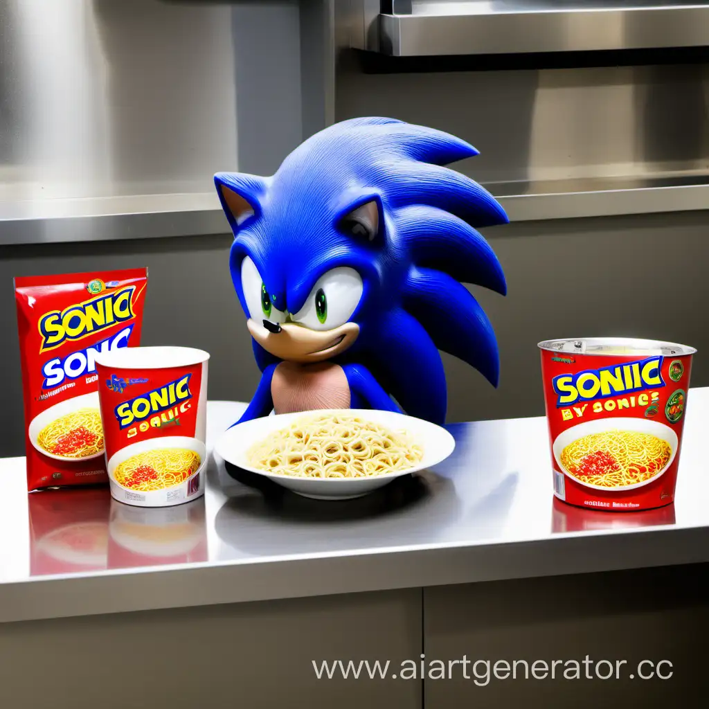 Sonic-Enjoying-Flavorful-Instant-Noodles