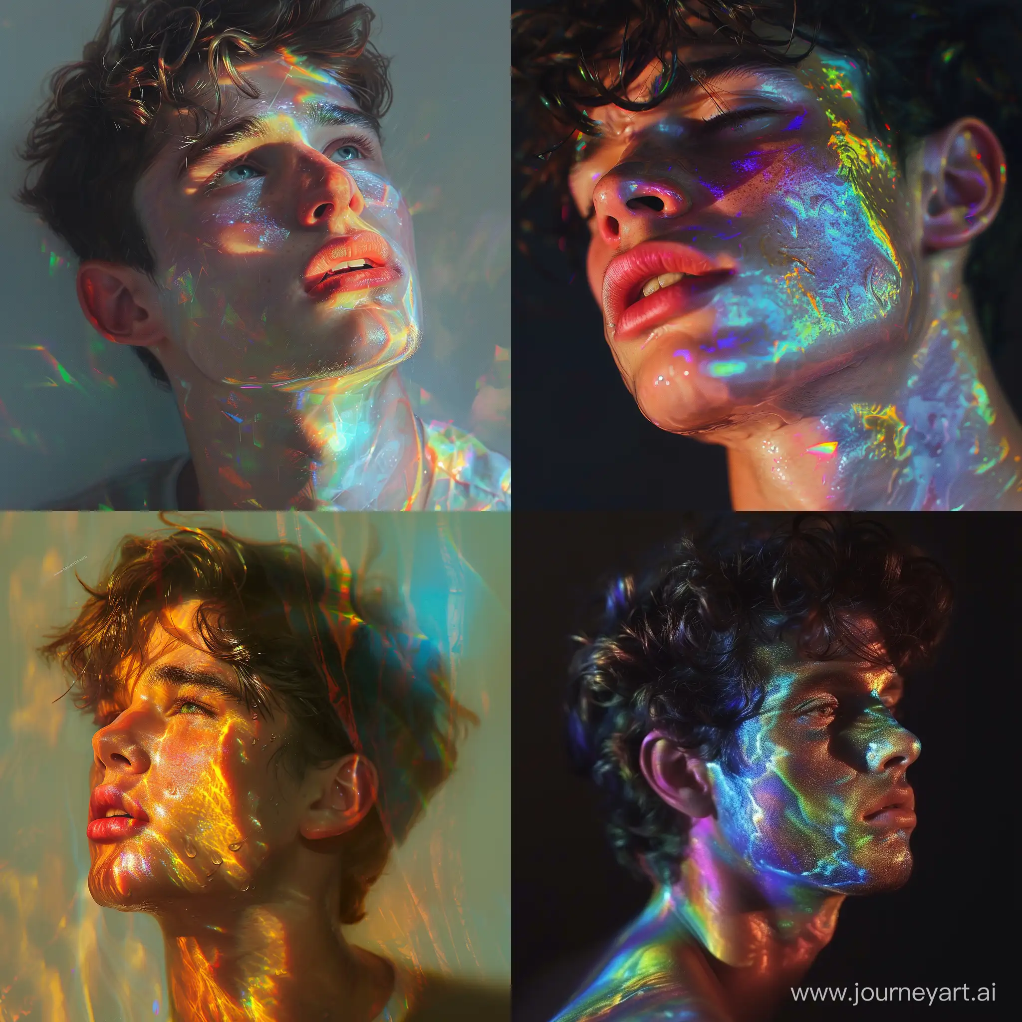 Hyperrealistic-Baroque-Portrait-of-a-20YearOld-Guy-with-Phantasmal-Iridescent-Features