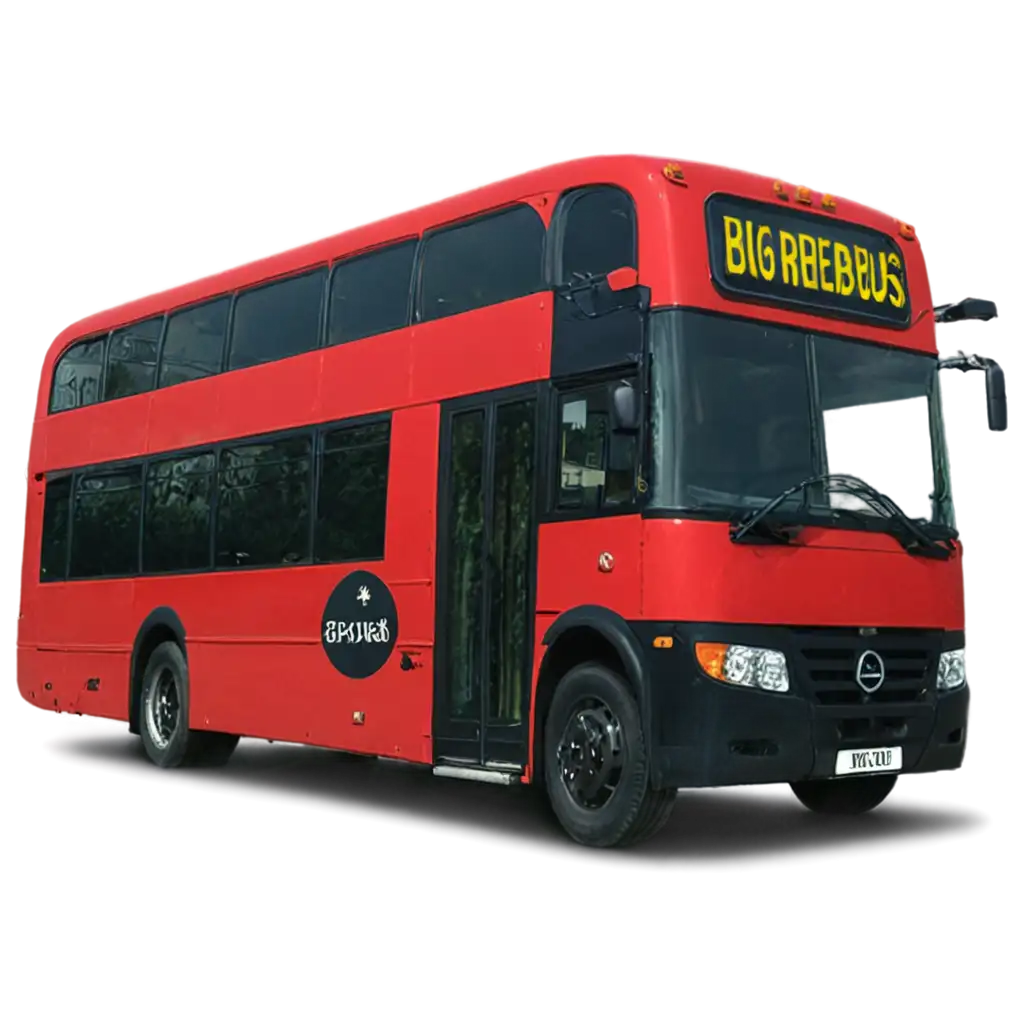 big red bus