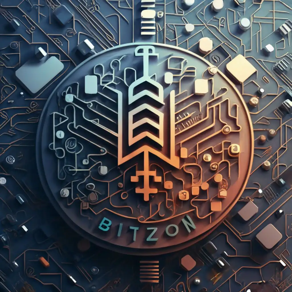LOGO-Design-for-Bitzon-Cryptographic-Freedom-with-Futuristic-Blue-and-Gold-Coins-and-Network-Graphs
