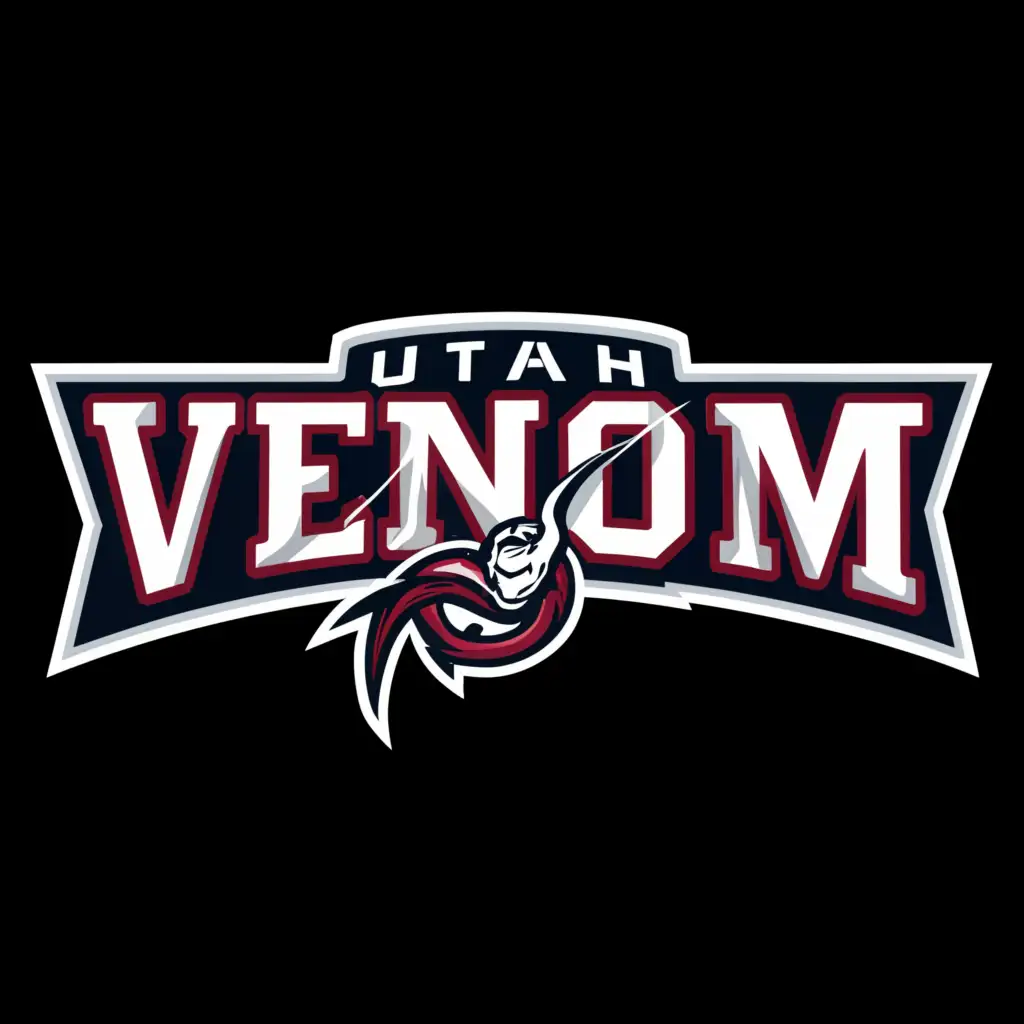 a logo design,with the text "Utah Venom", main symbol:Venom,complex,clear background