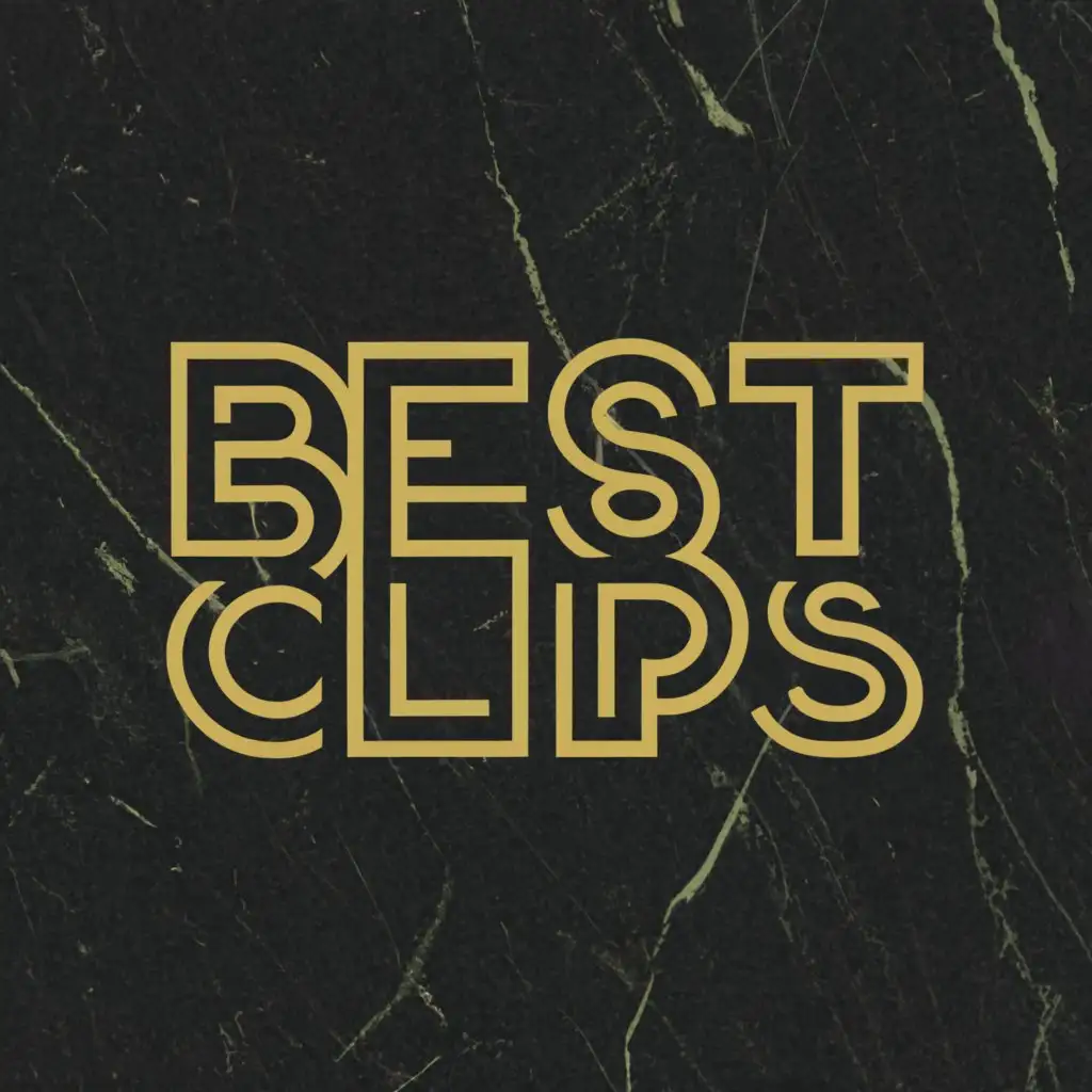 LOGO-Design-For-Best-Clips-Dark-Yellow-Marble-with-Elegant-Complexity-on-Clear-Background