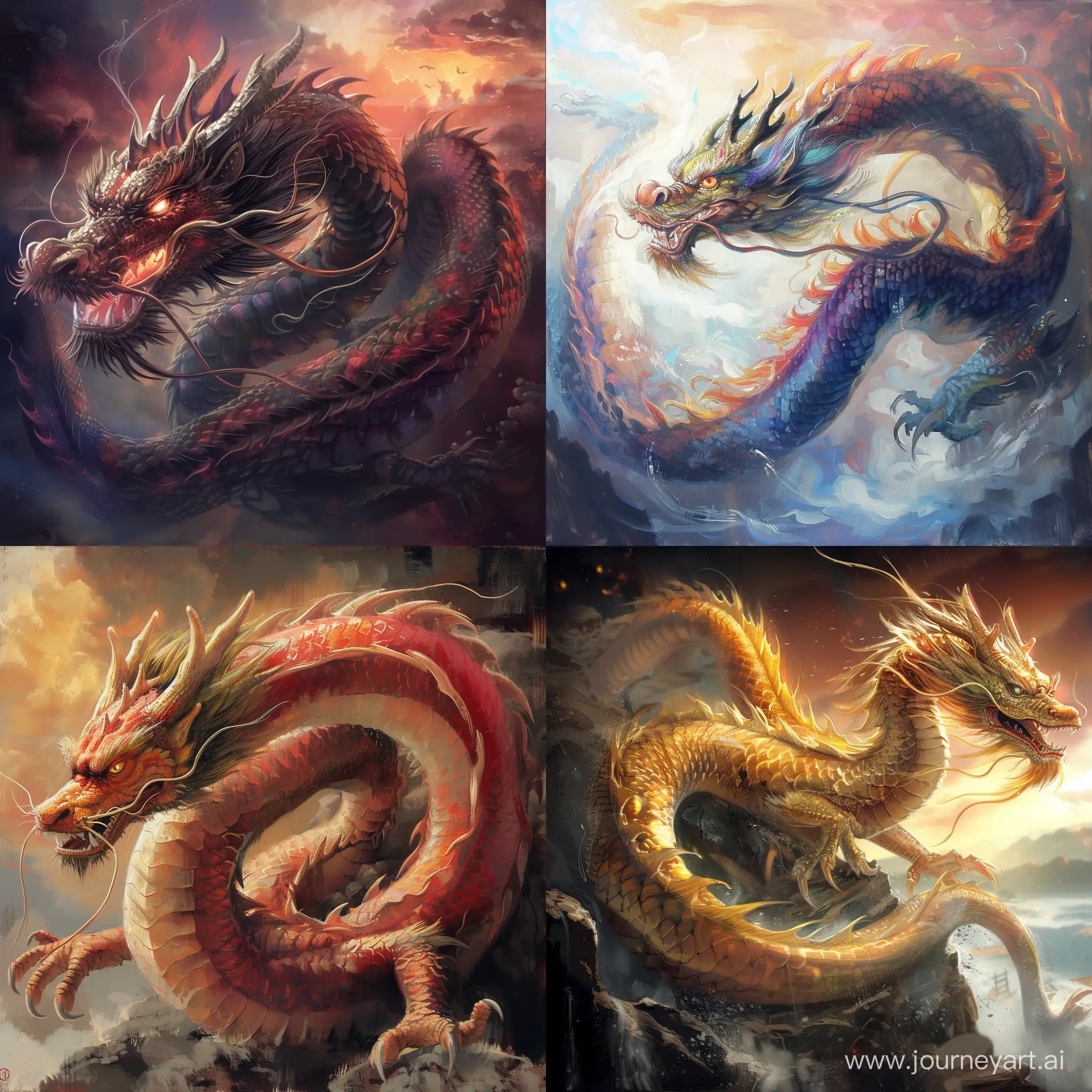 Китайский дракон , олицетворяет всю магию 