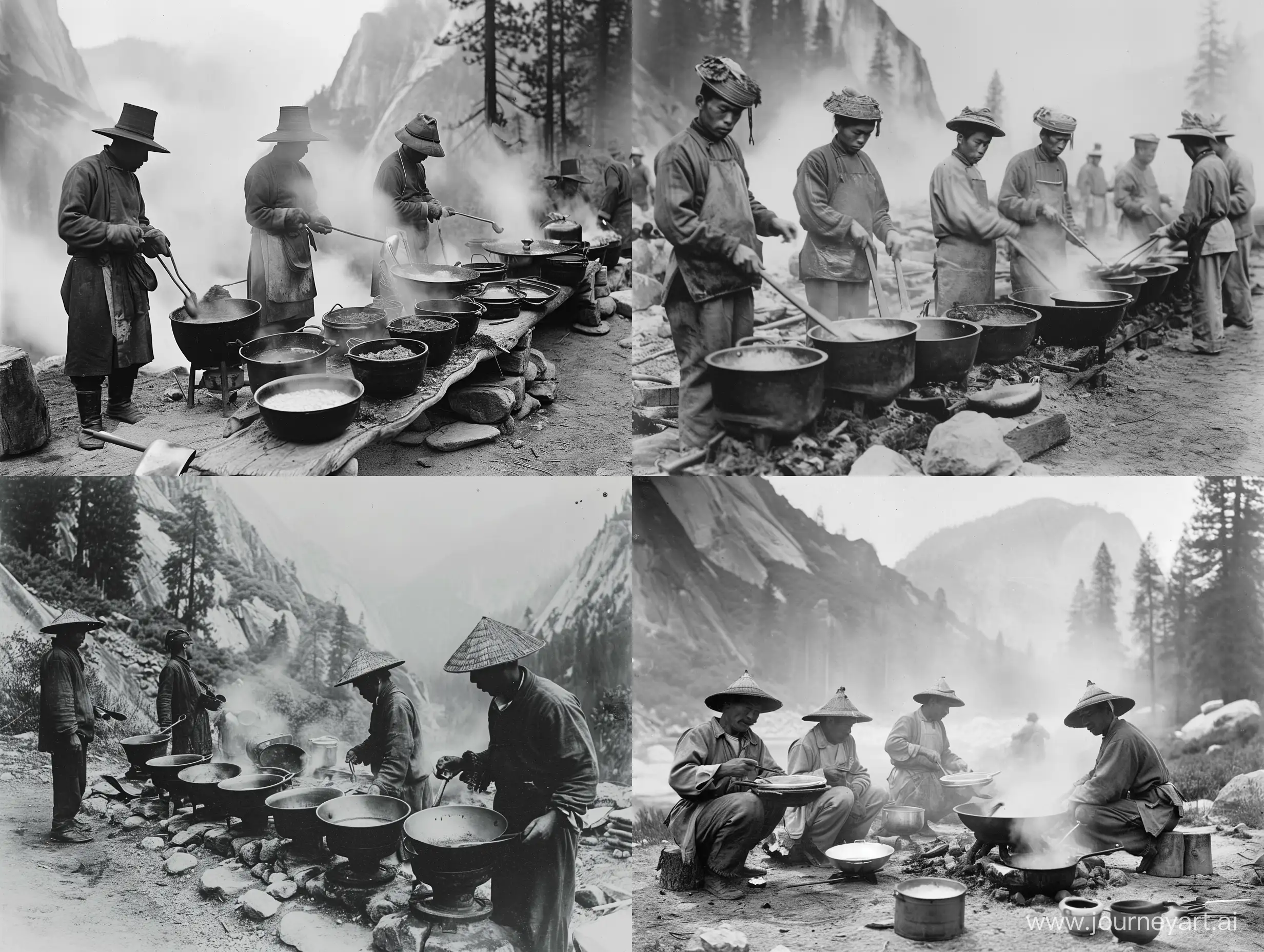 Chinese-Workers-Cooking-at-Yosemite-in-the-Late-1800s