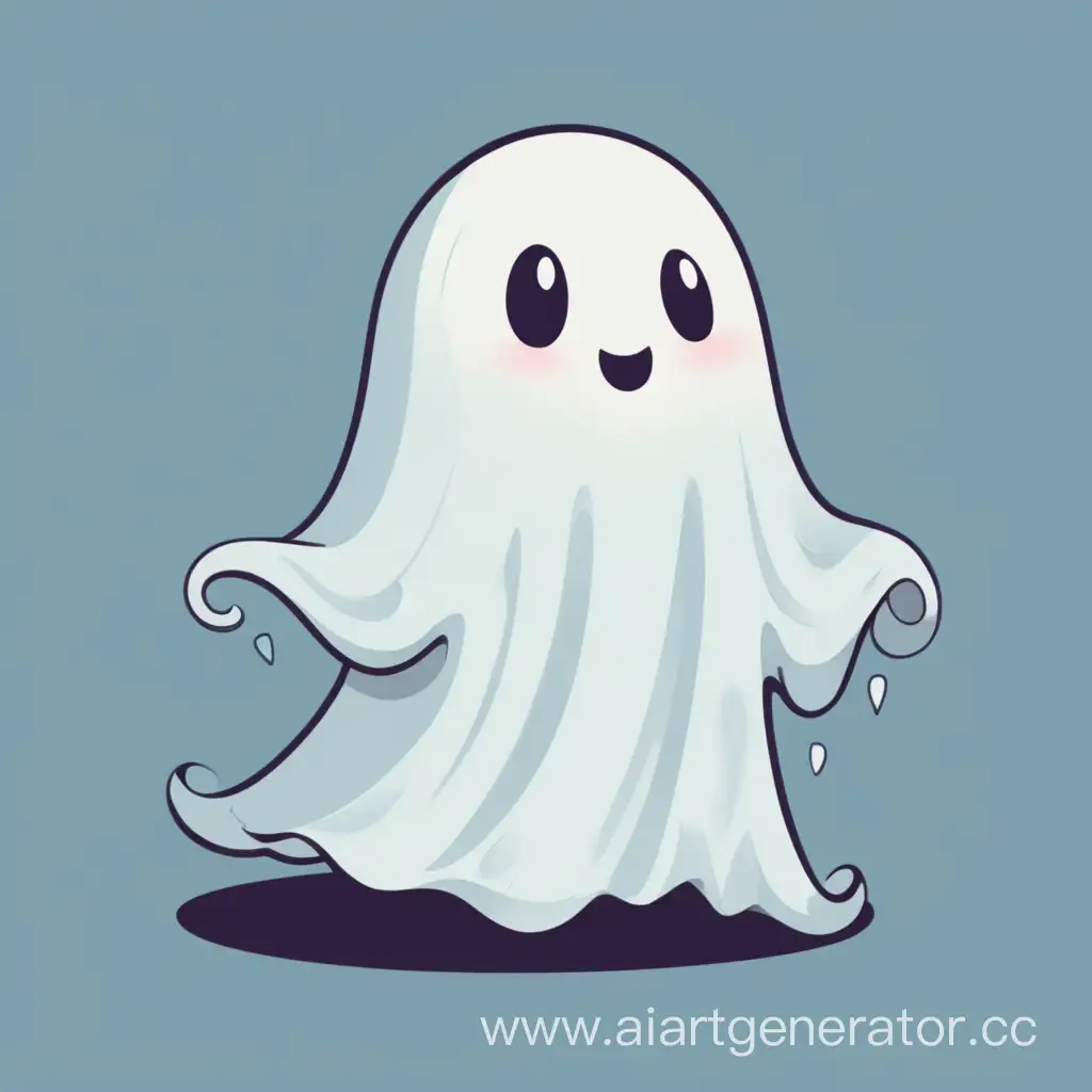 Adorable-Friendly-Ghost-Playing-Among-Autumn-Leaves