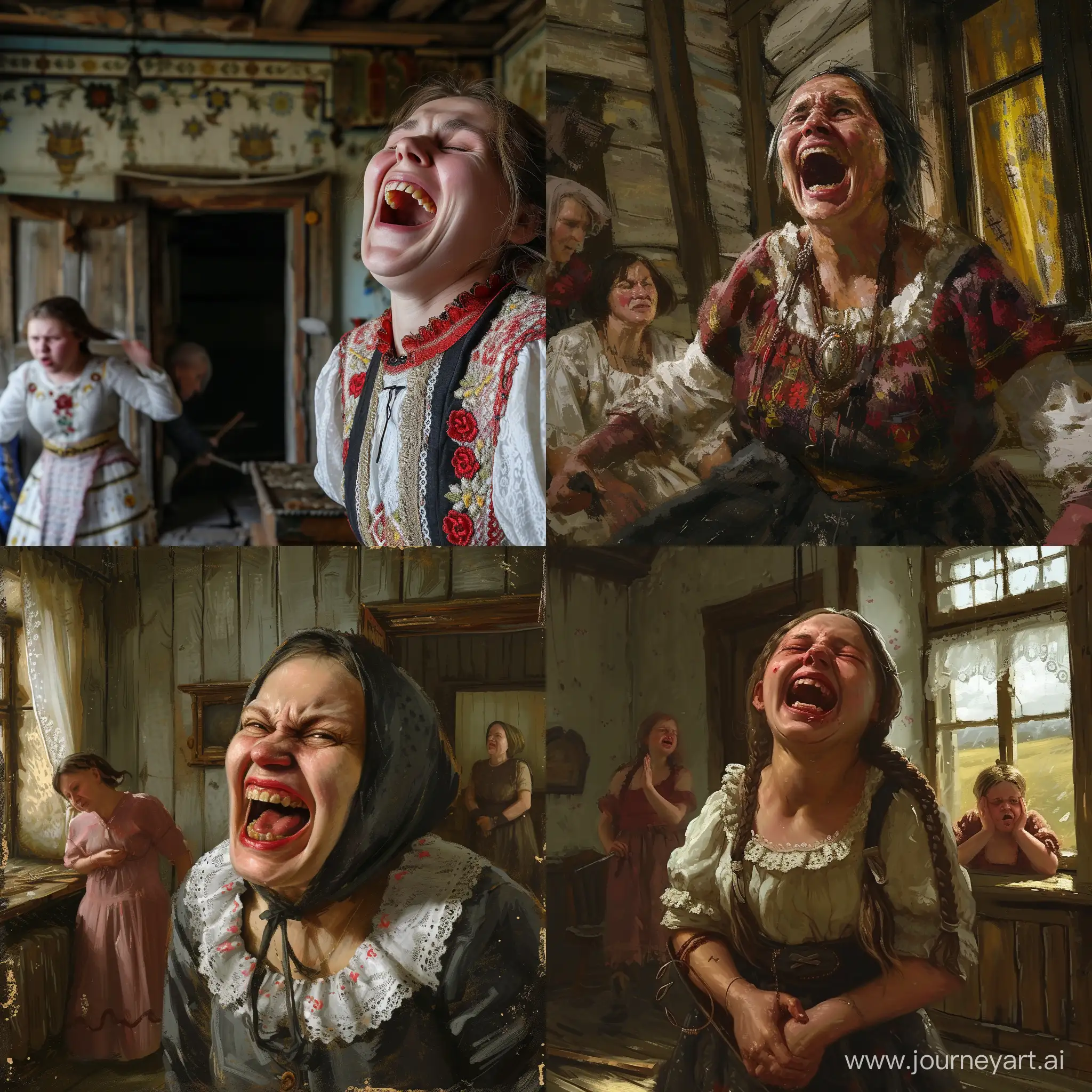Joyful-Russian-Sister-Triumphs-as-Ukrainian-Sister-Weeps-in-Historic-Home