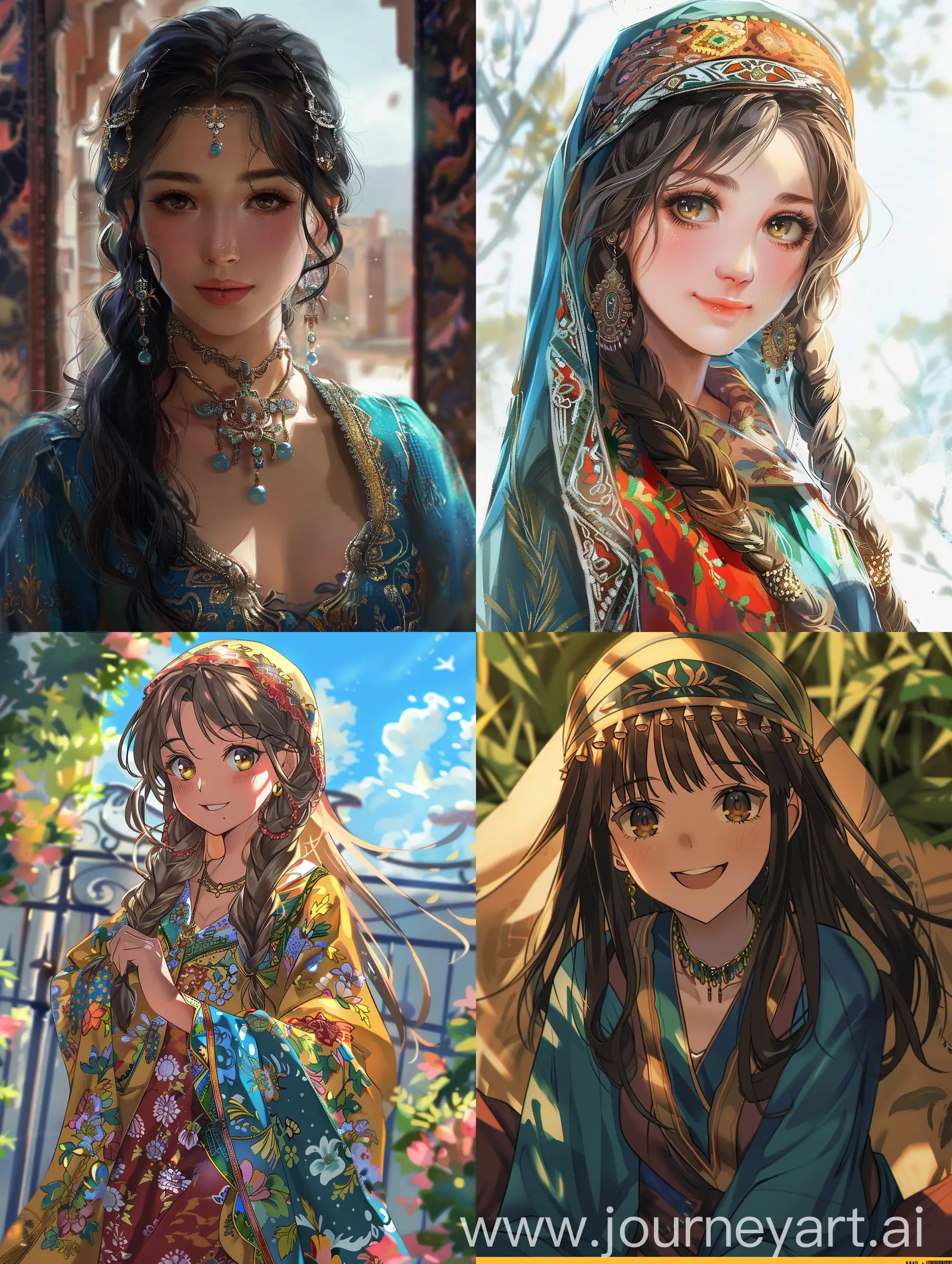 Happy-Uzbek-Girl-in-Anime-Fantasy-Setting