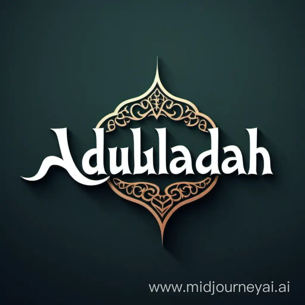 create logo name عبدالله