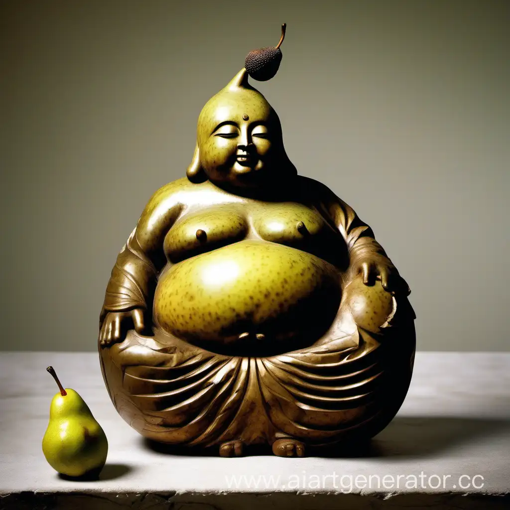 Spiritual-Enlightenment-Buddha-Transforming-into-a-Pear-with-the-Essence-of-Victor-Pelevin