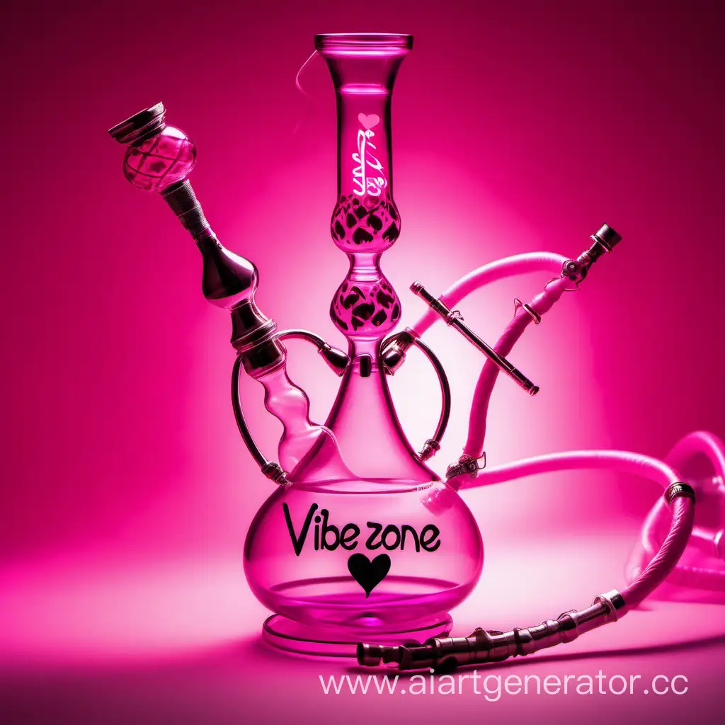 Pink-Atmosphere-Glass-Hookah-with-Hearts-and-Vibe-Zone-Inscription