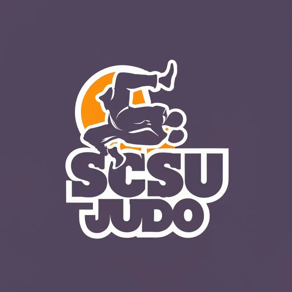 LOGO-Design-for-SCSU-Judo-Dynamic-Hip-Throw-Illustration-with-Bold-Typography-for-Sports-Fitness-Industry