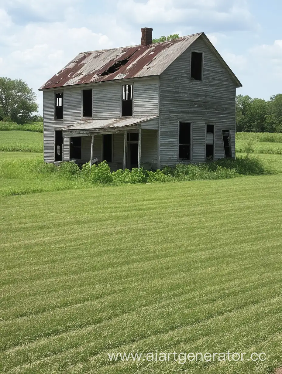 abandoned farm in America