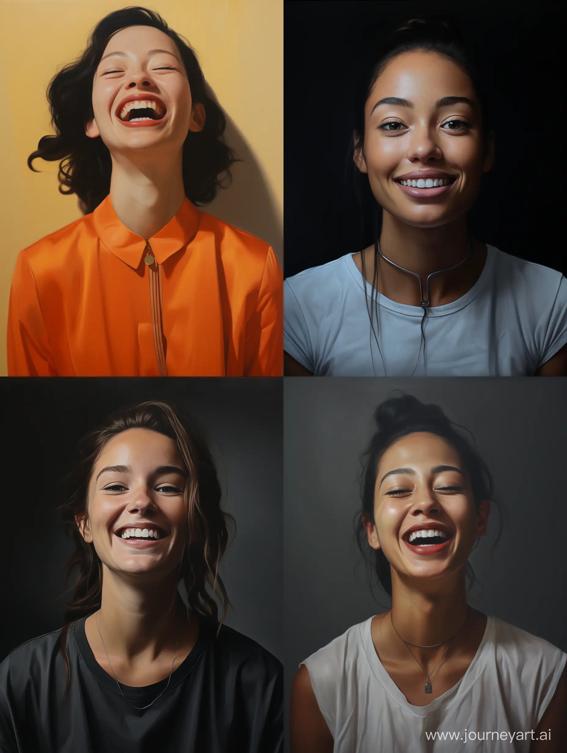 Joyful-Woman-with-ClosedMouth-Smile